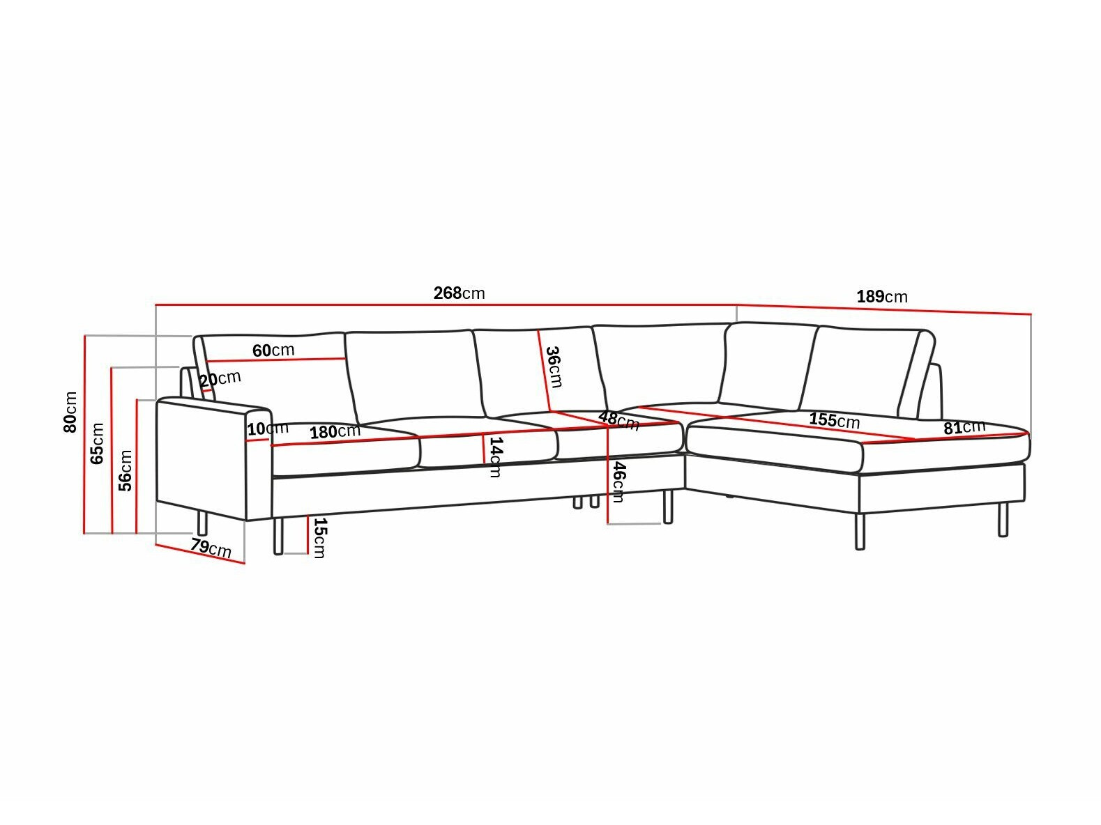 Sarokkanapé Tenfloa 100 (Malmo 90)