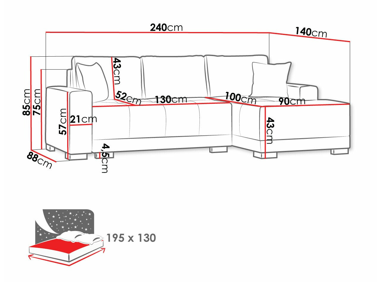 Sarokkanapé Columbus 103