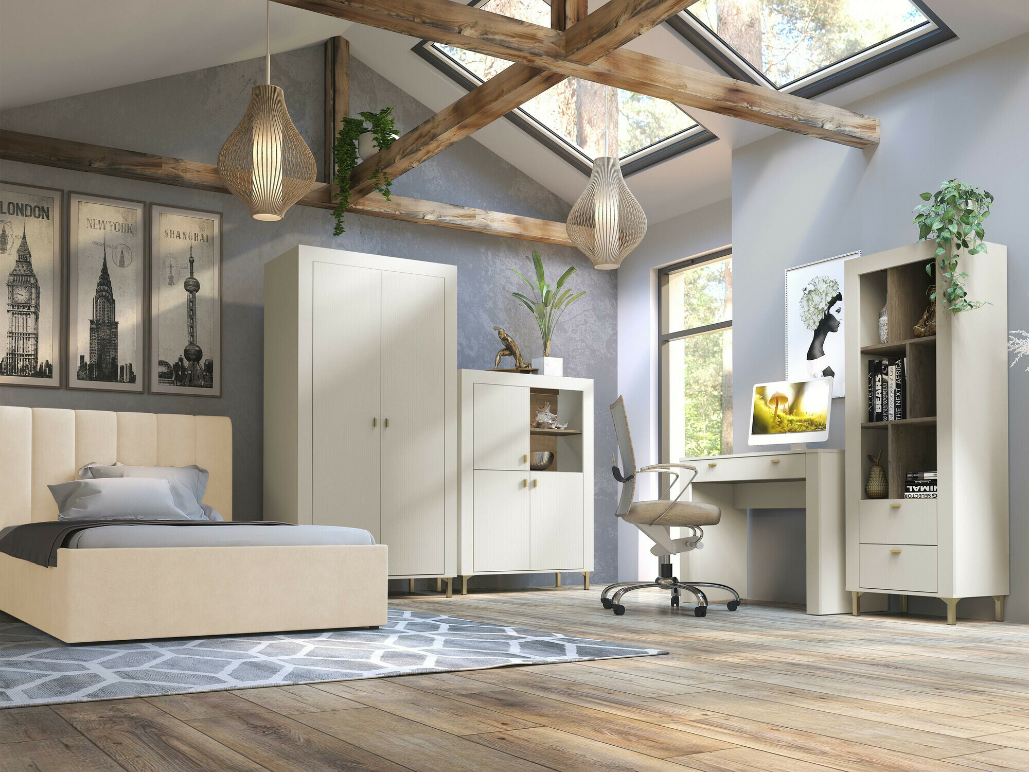 Hálószoba garnitúra Mormavu 116 (Kasmír)