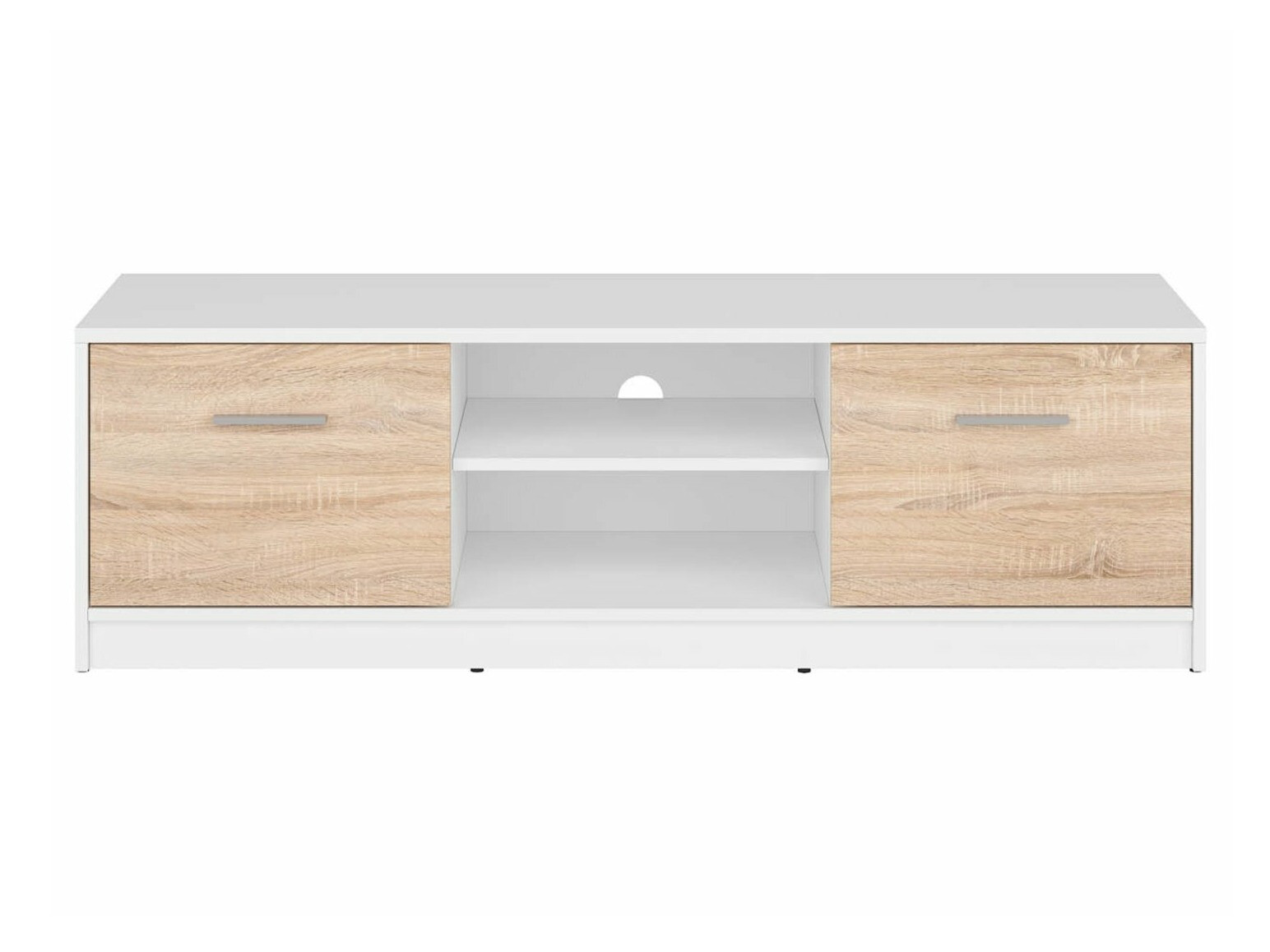 TV-állvány Novsore 100 (Fehér + Sonoma tölgy)