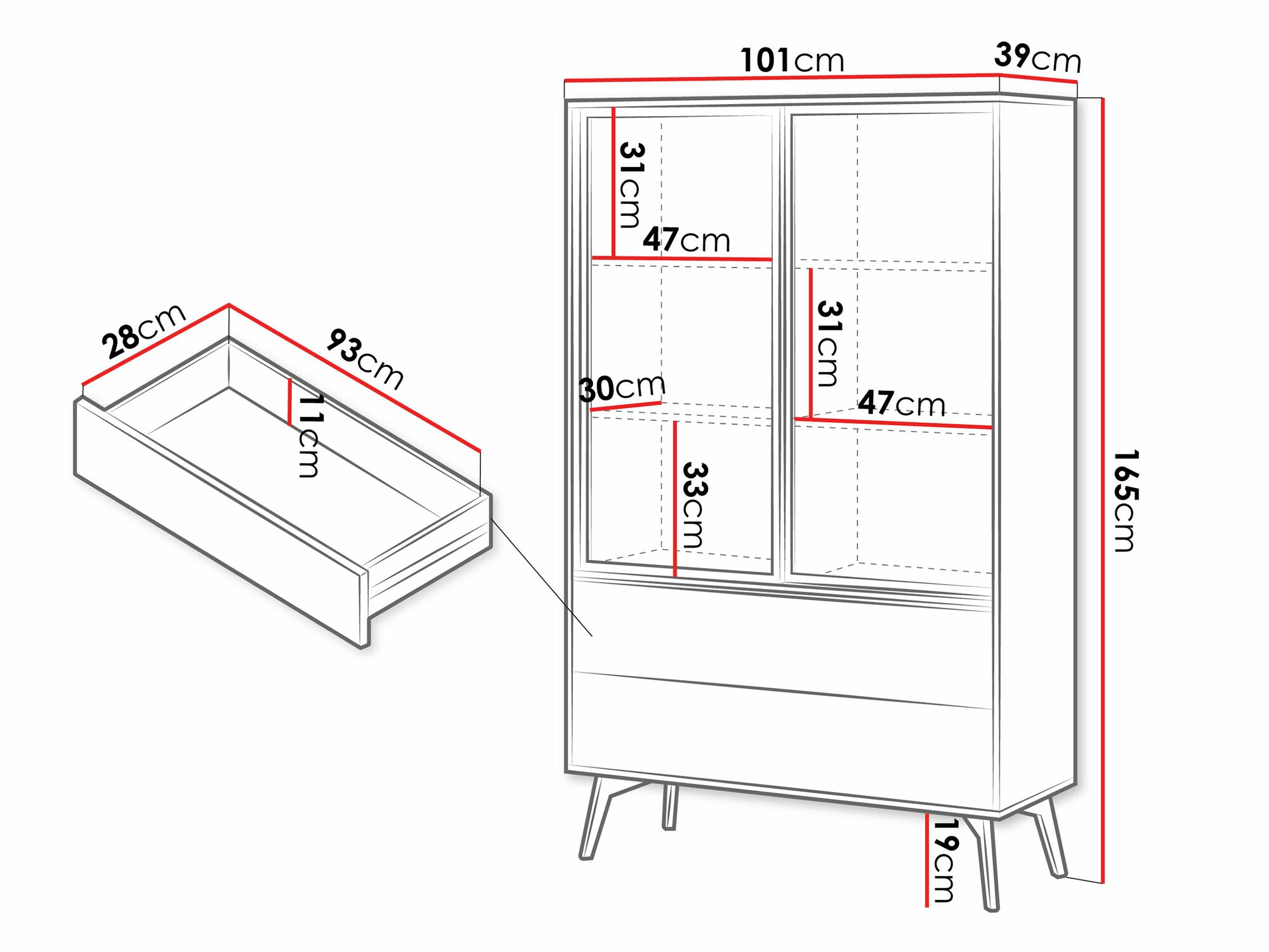 Könyvespolc Lima 129