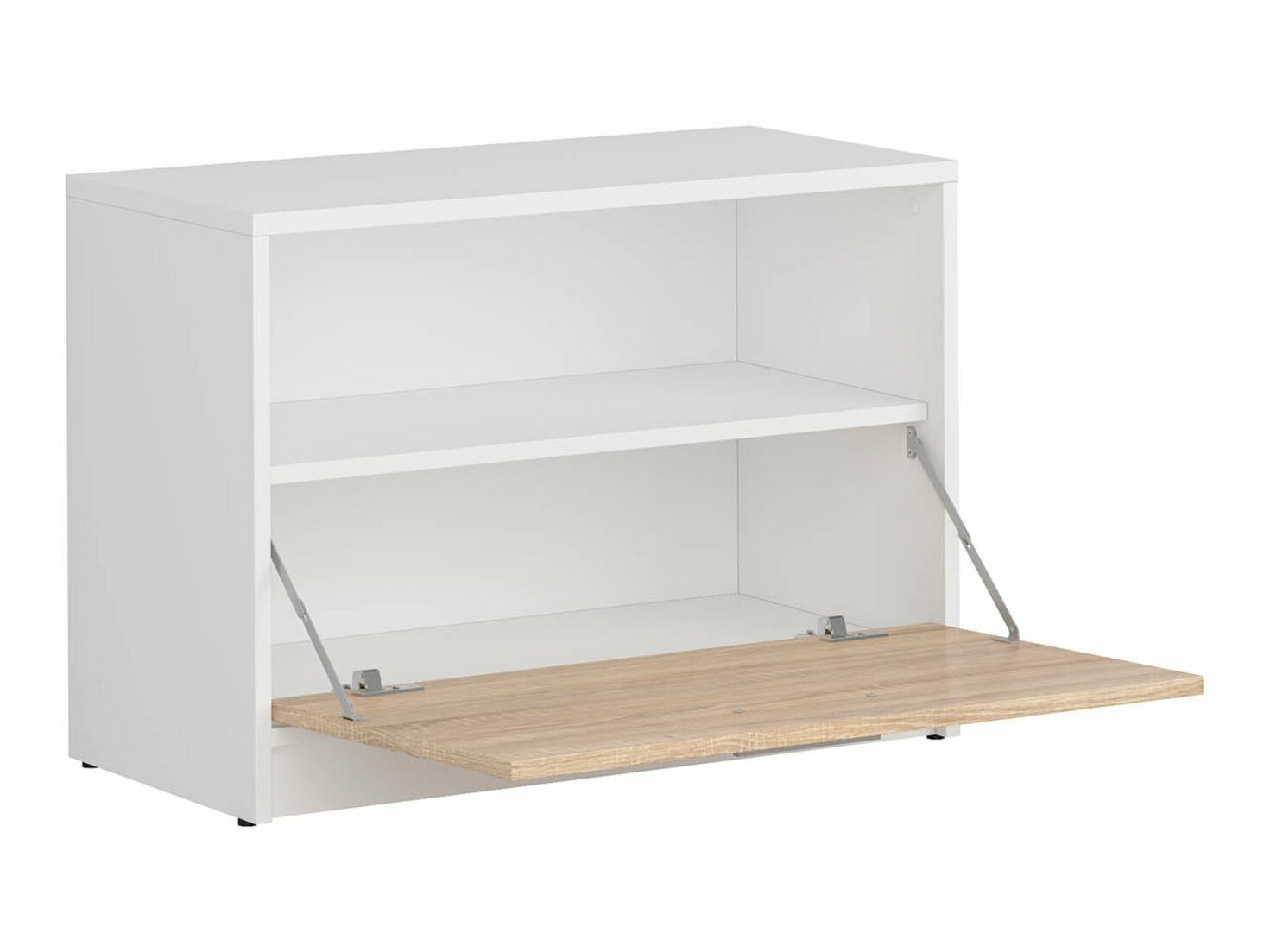 Cipőtároló Novsore 111 (Fehér + Sonoma tölgy)