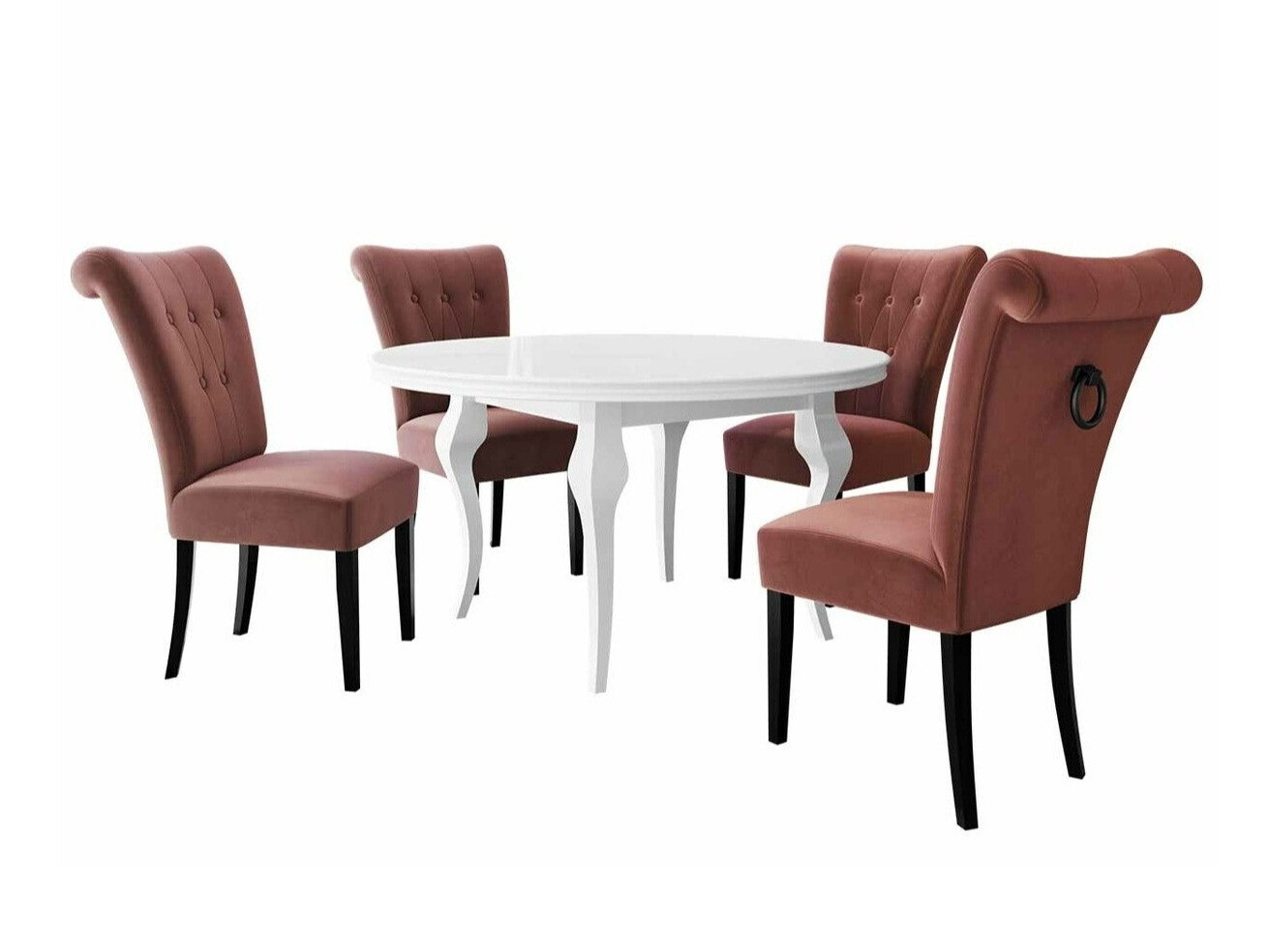 Étkezőgarnitúra Racine 143 (Fekete)