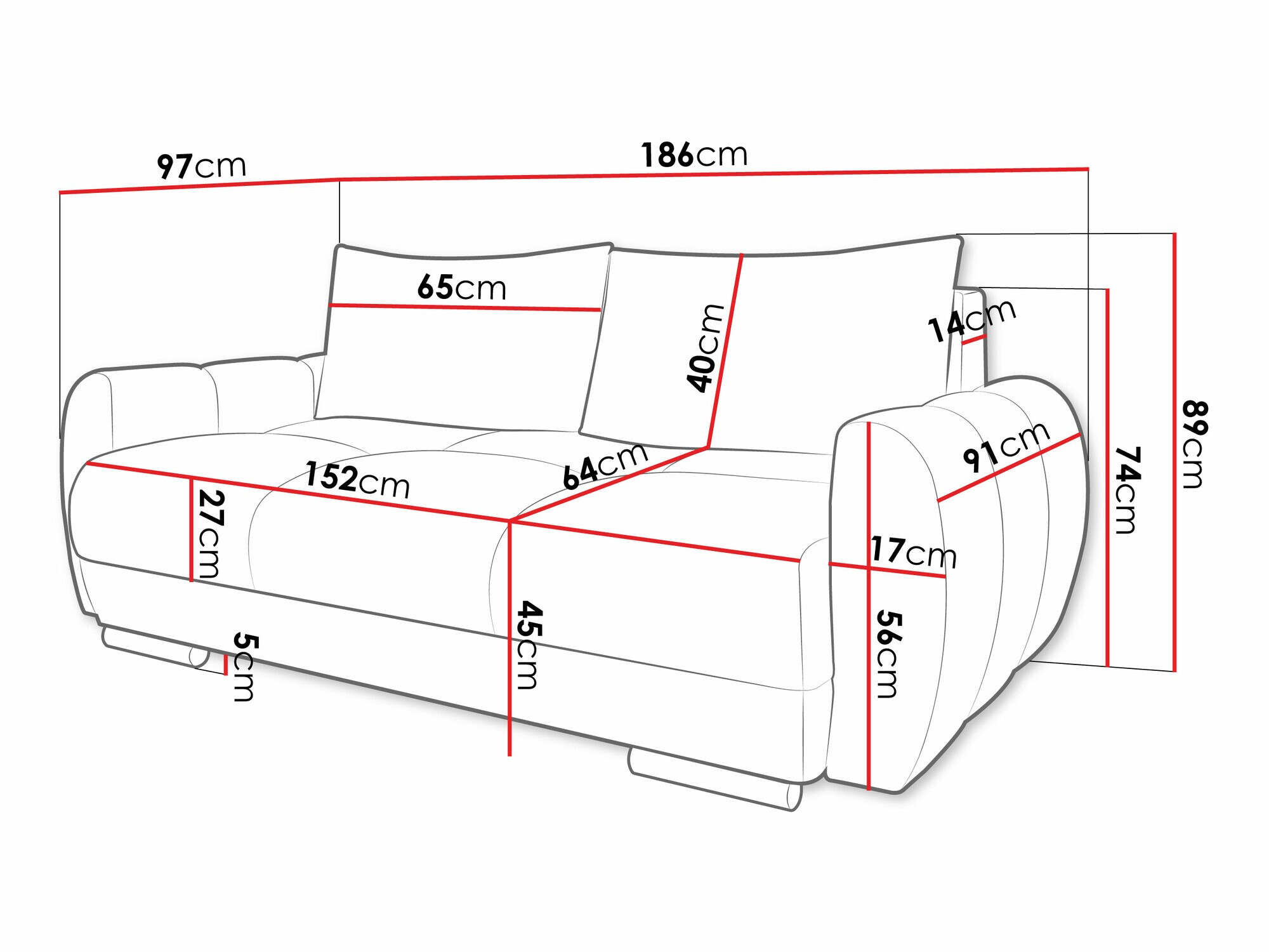 Kanapé Signis II (Velo 621)
