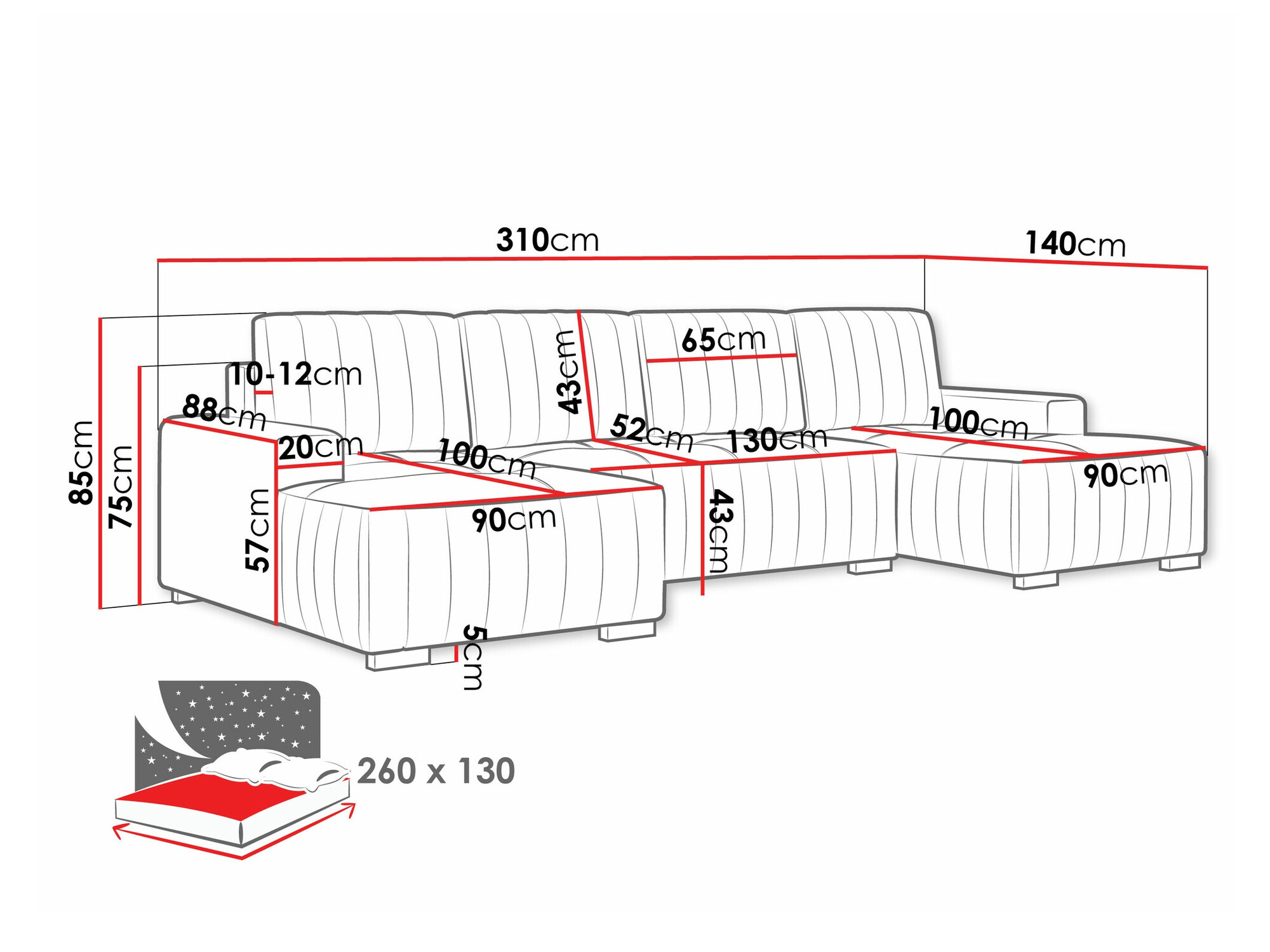 Sarokkanapé Columbus 232 (Manila 02)