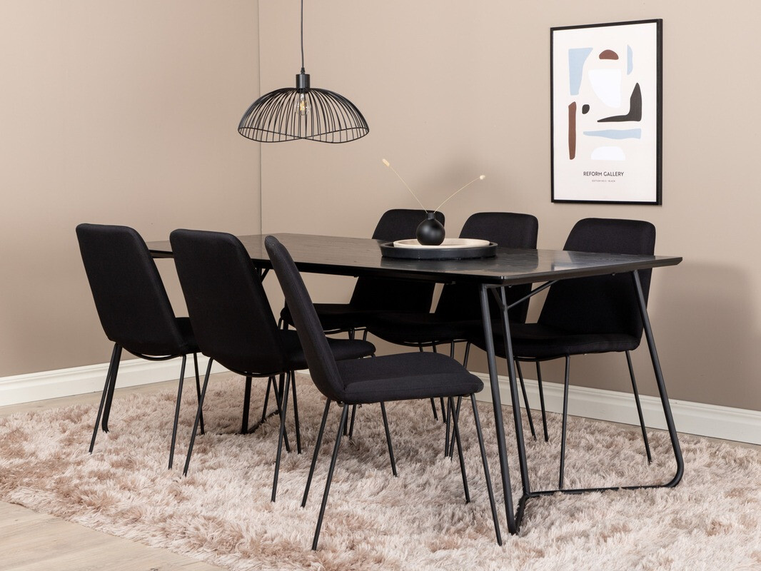 Étkezőgarnitúra Dallas 3039 (Fekete)