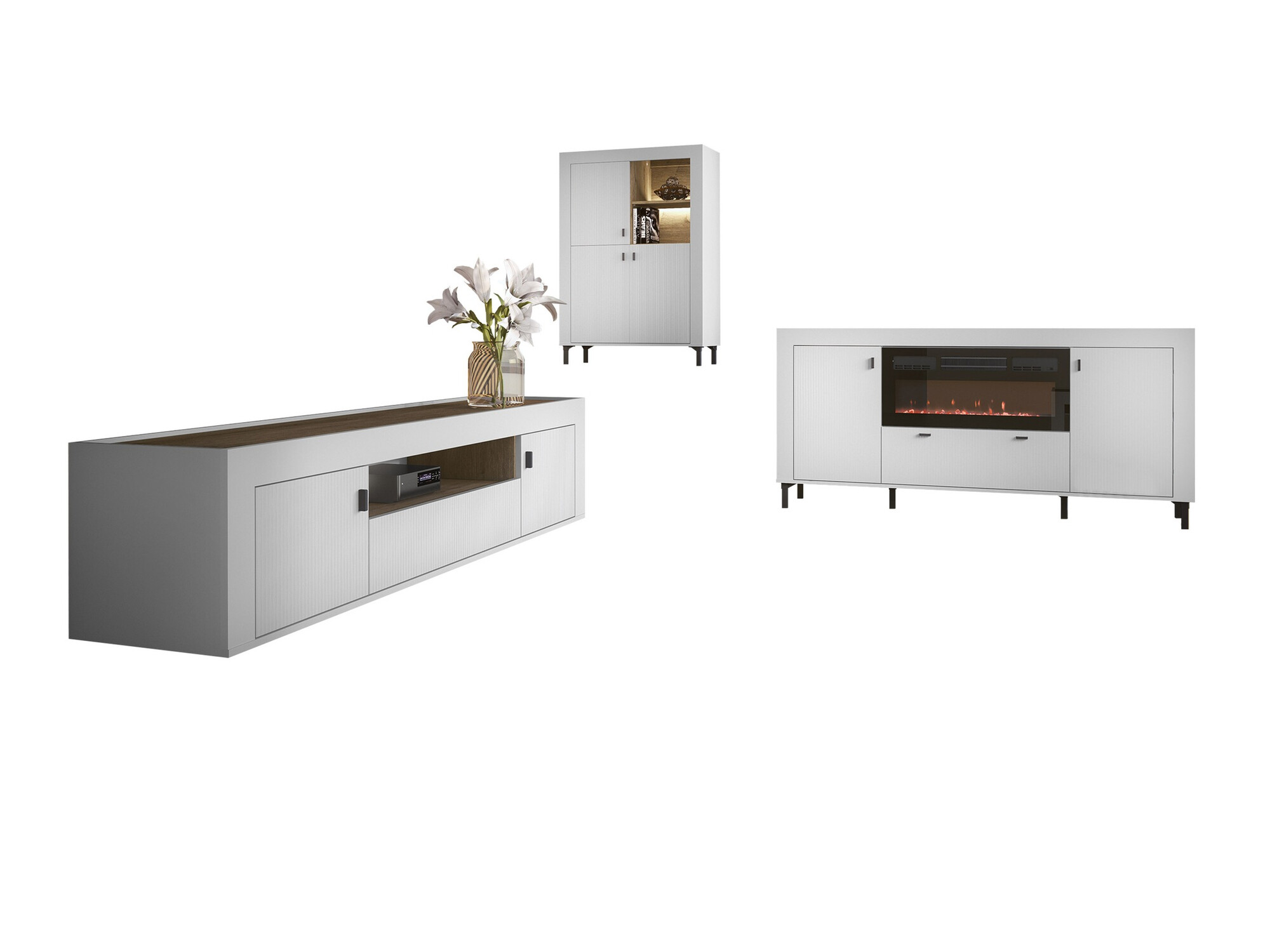 Nappali szett Mormavu 115 (Matt fehér)