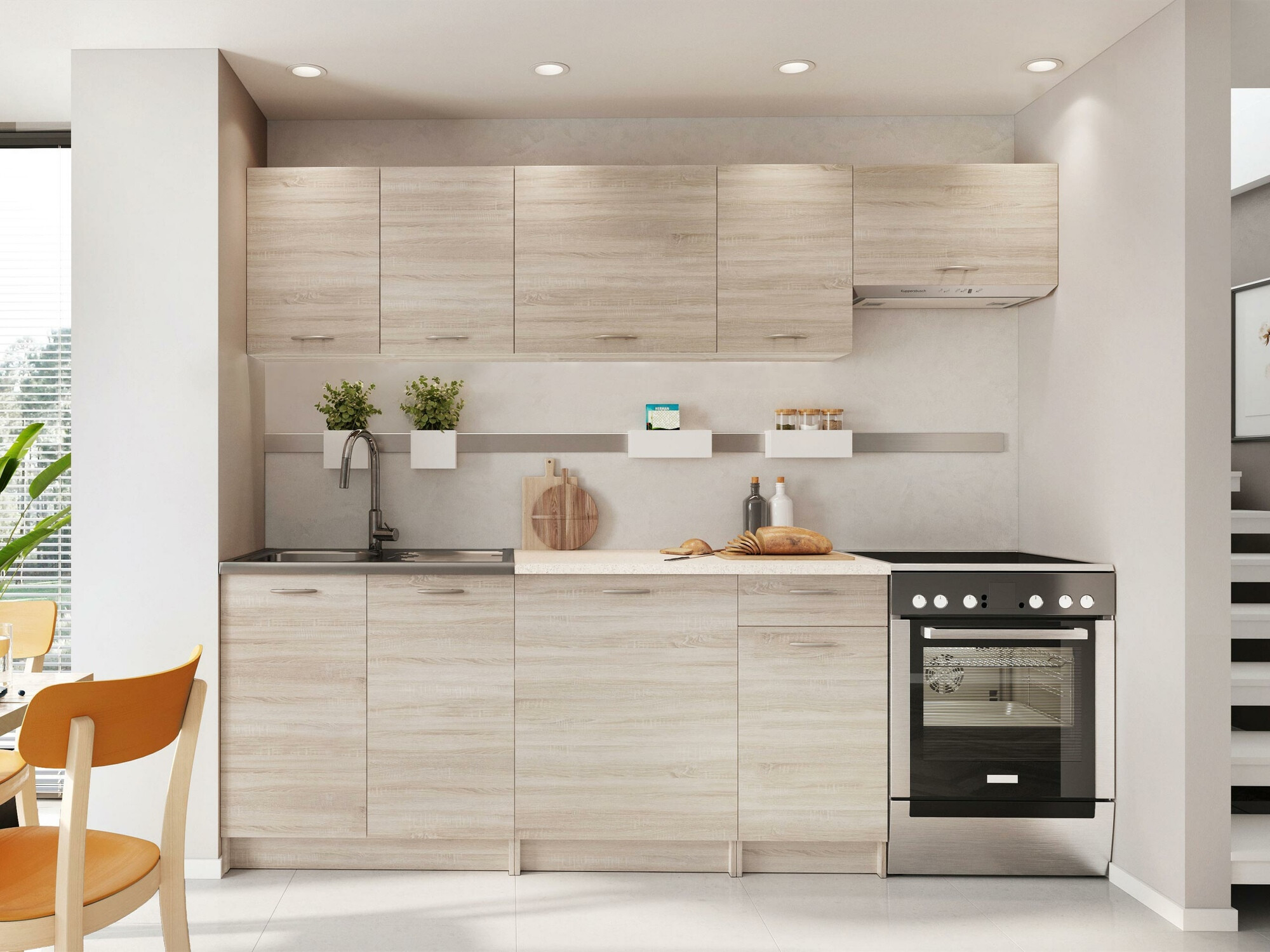 Konyhabútor Trenton 105 (Sonoma tölgy + Bézs)