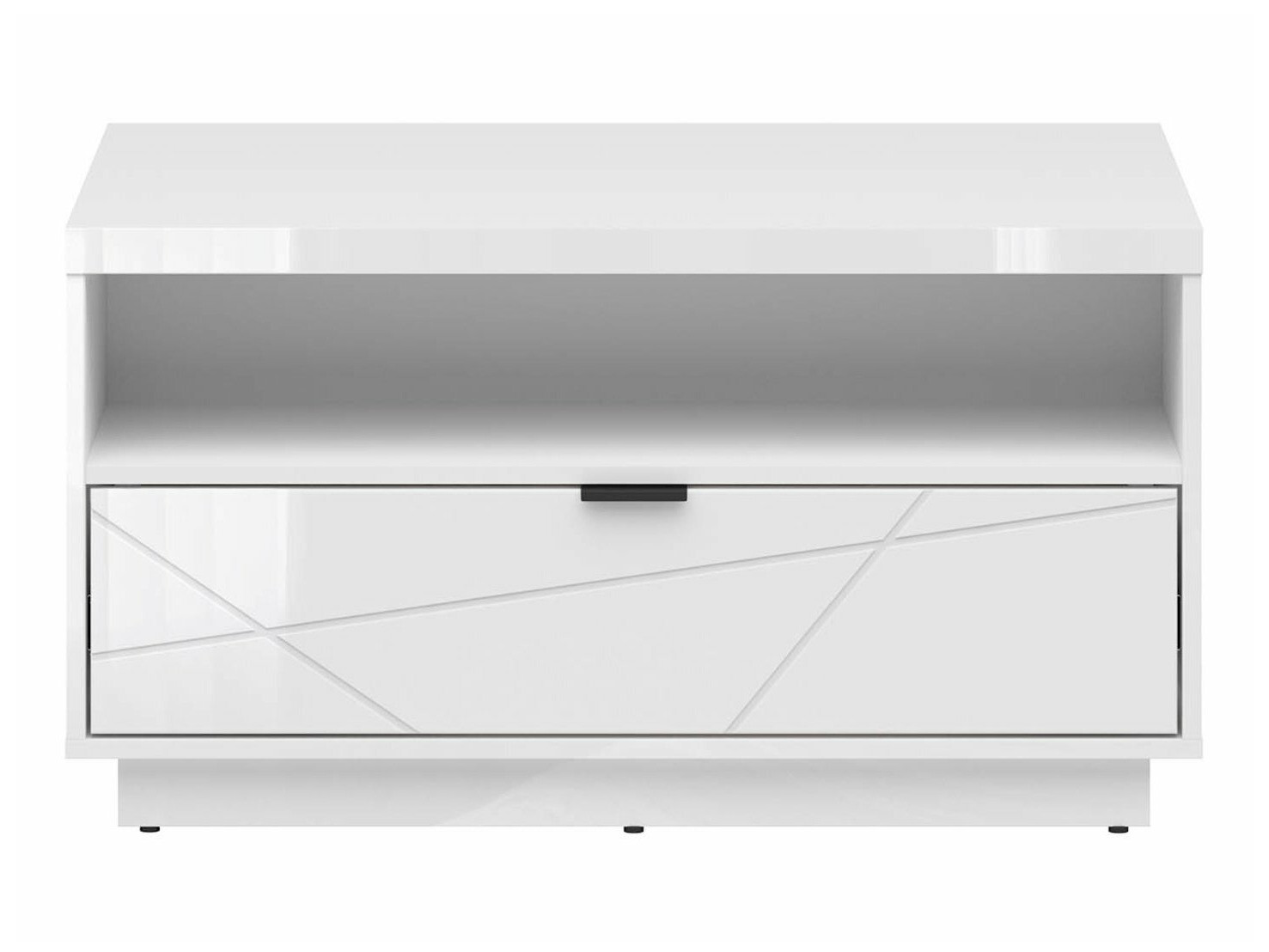 Dohányzóasztal Fivale 117 (Fényes fehér + Fehér)