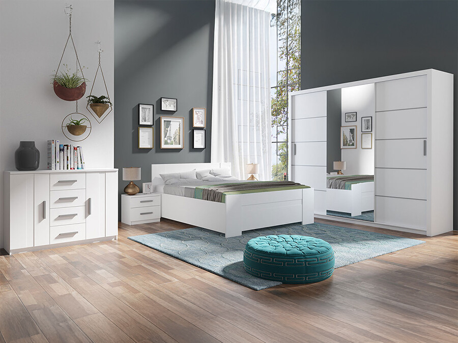 Hálószoba garnitúra Catromi 116 (Fehér)