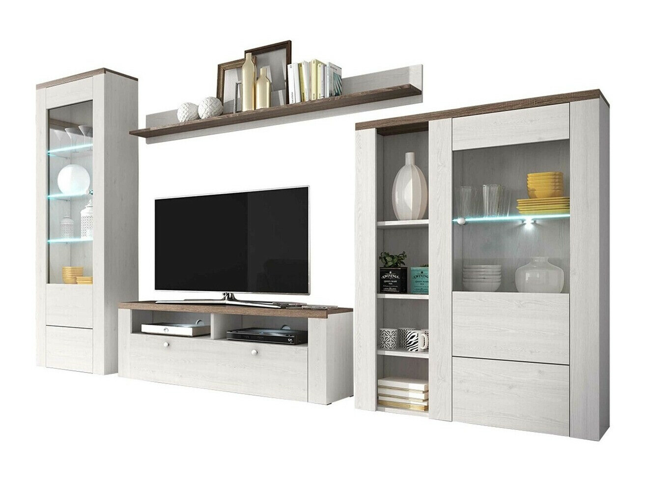 Nappali szett Salelbo 100 (Világos vörösfenyő + Triufel tölgy)