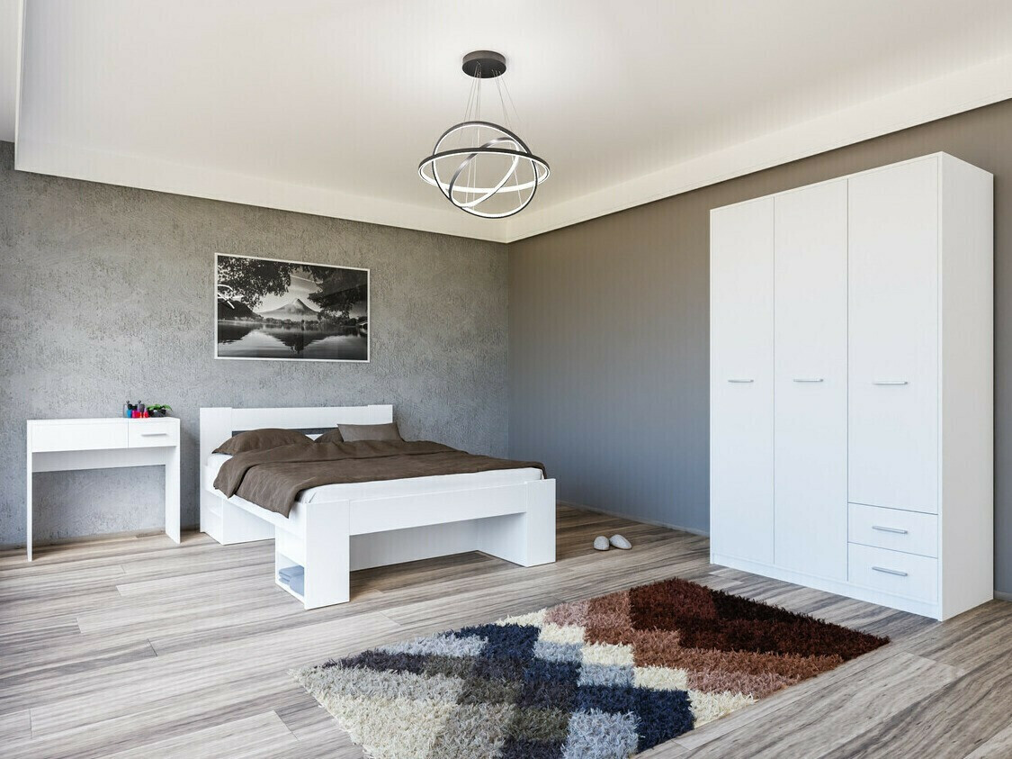 Gardróbszekrény Novsore 134 (Fehér)