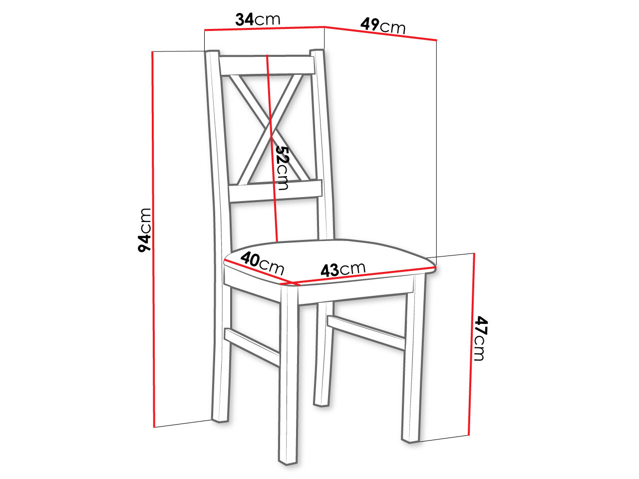 Szék Victorville 173 (Fekete)