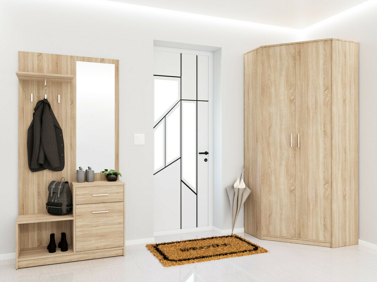 Előszoba garnitúra Novsore 145 (Sonoma tölgy)