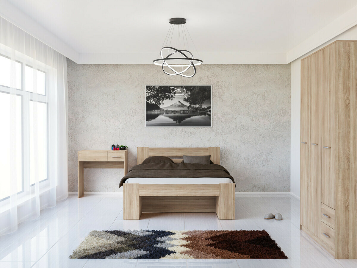 Hálószoba garnitúra Novsore 144 (Sonoma tölgy)