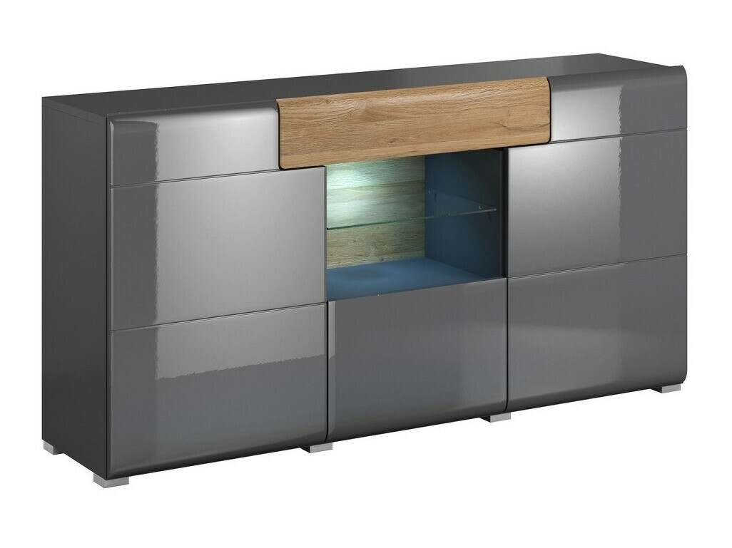 Komód Torsone 108 (Antracit + Gloss antracit + Grandson tölgy)