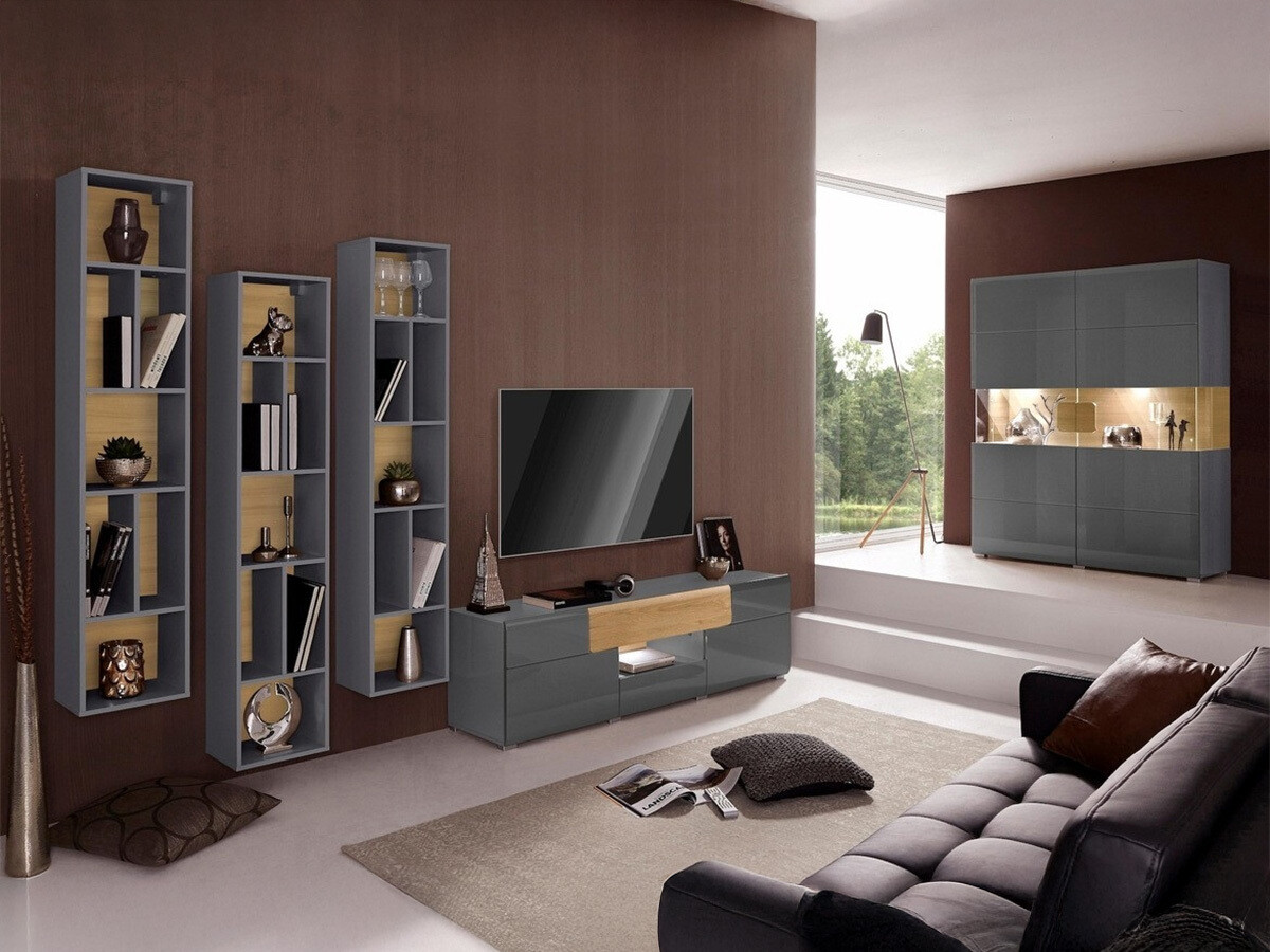 Polc Torsone 106 (Antracit + Gloss antracit + Grandson tölgy)