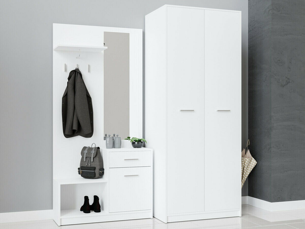 Előszoba garnitúra Novsore 146 (Fehér)