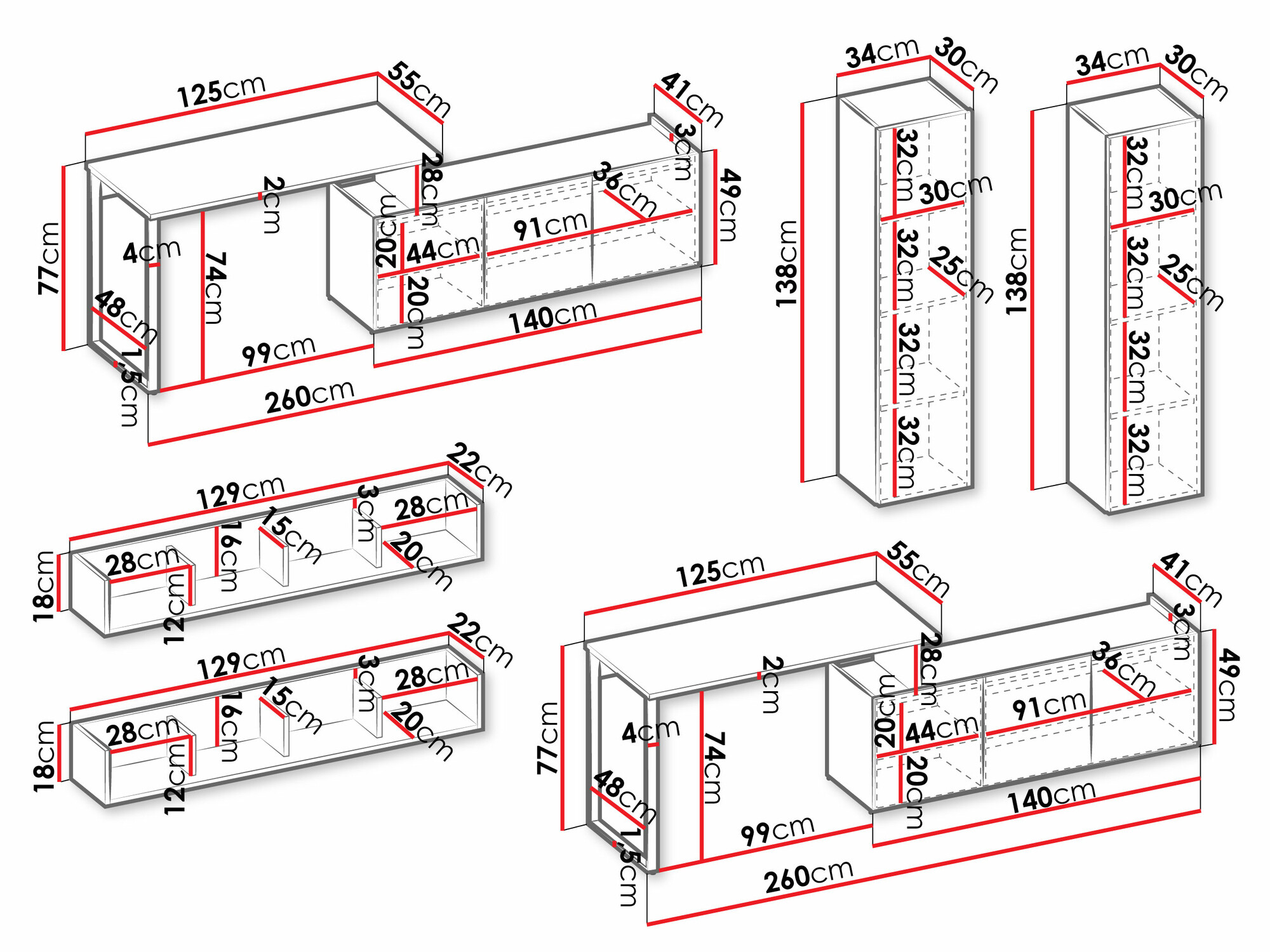 Otthoni iroda készlet Tivseva 116