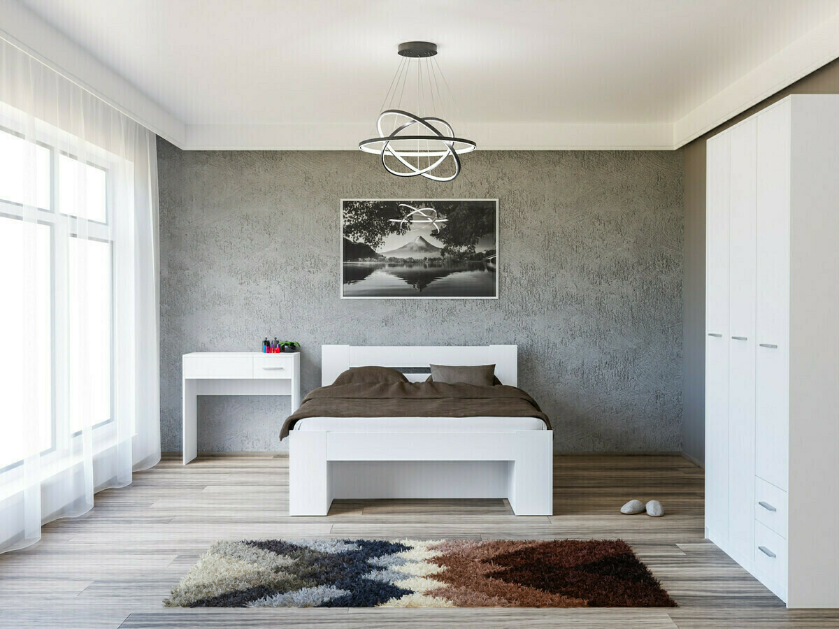 Hálószoba garnitúra Novsore 144 (Fehér)