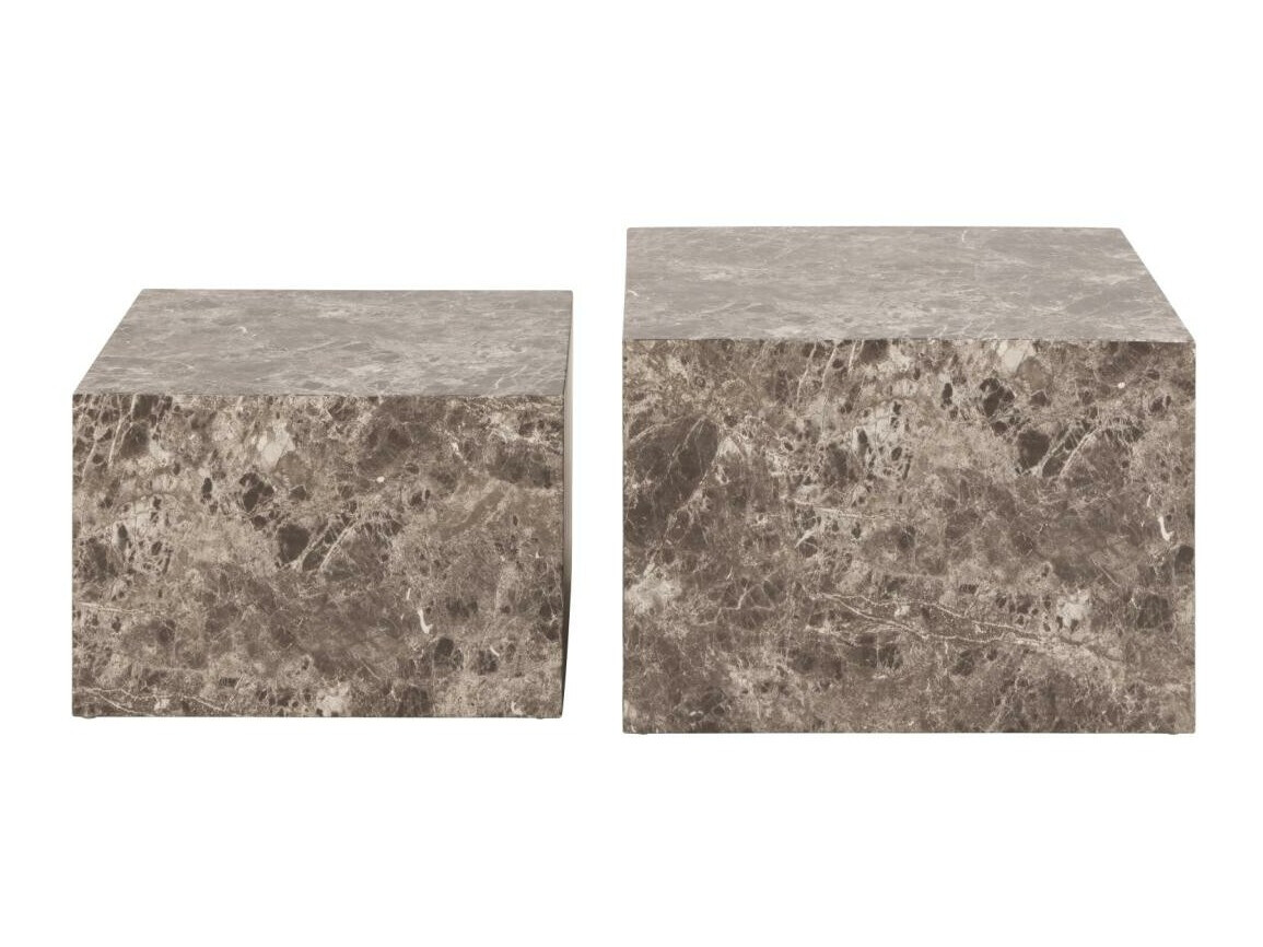 Dohányzóasztal szett Norsica 603 (Barna márvány)