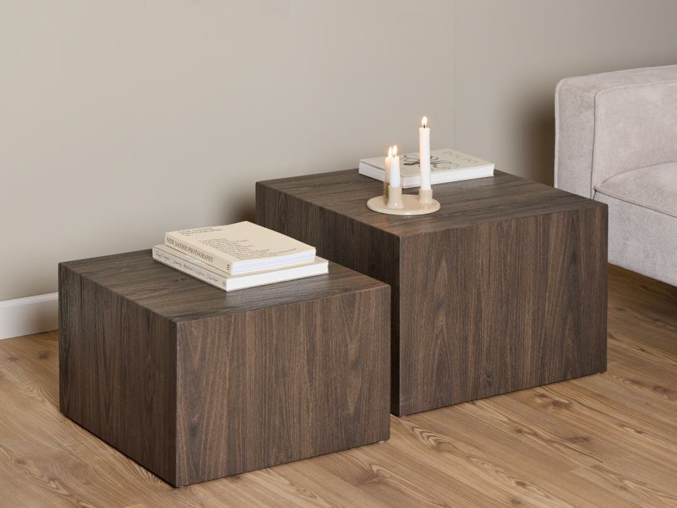 Dohányzóasztal szett Norsica 603 (Barna)