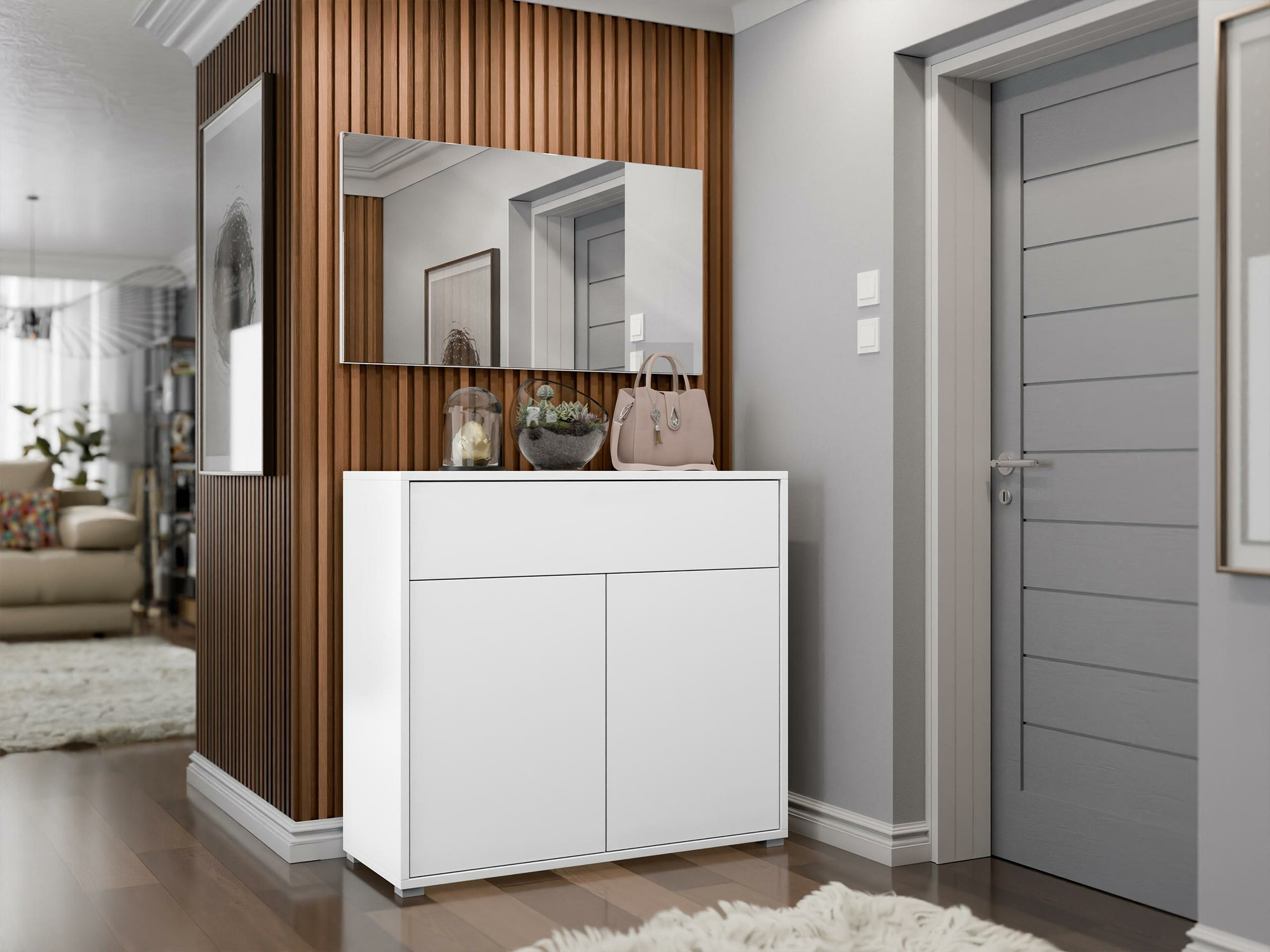 Előszoba garnitúra Comfivo Fersoe 116 (Fehér)