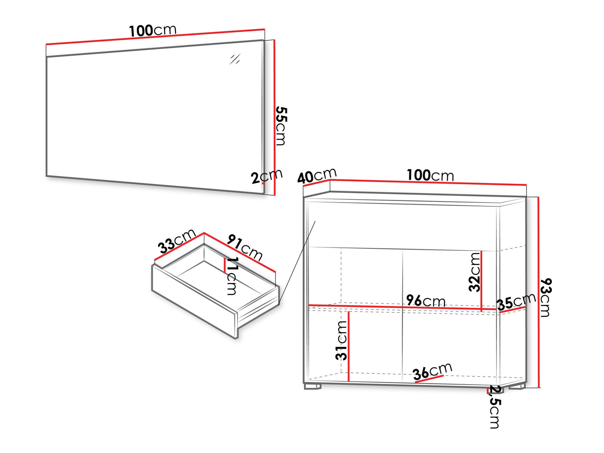 Előszoba garnitúra Comfivo Fersoe 116 (Fehér)