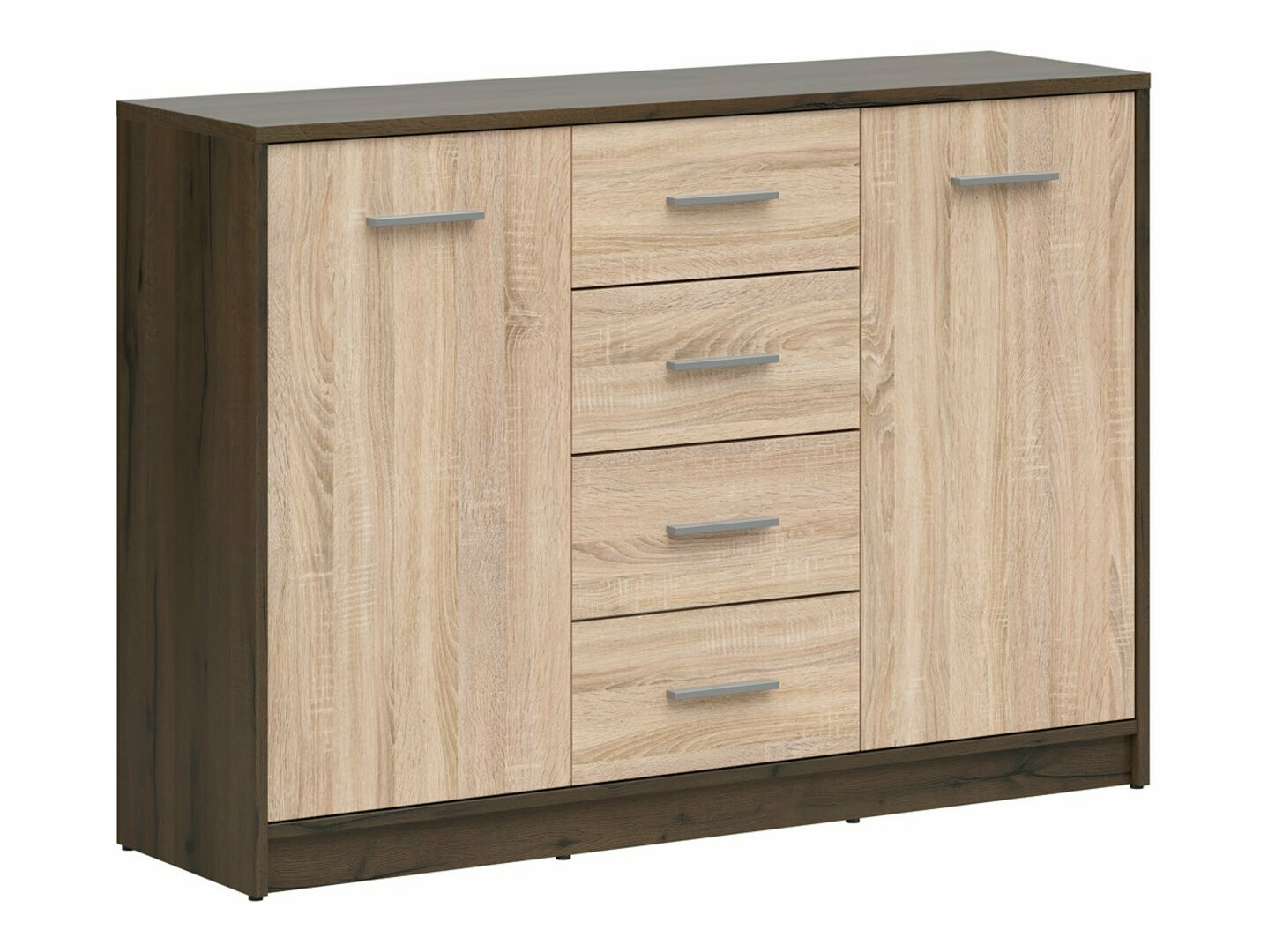 Komód Novsore 118 (Sötét tölgy + Sonoma tölgy)