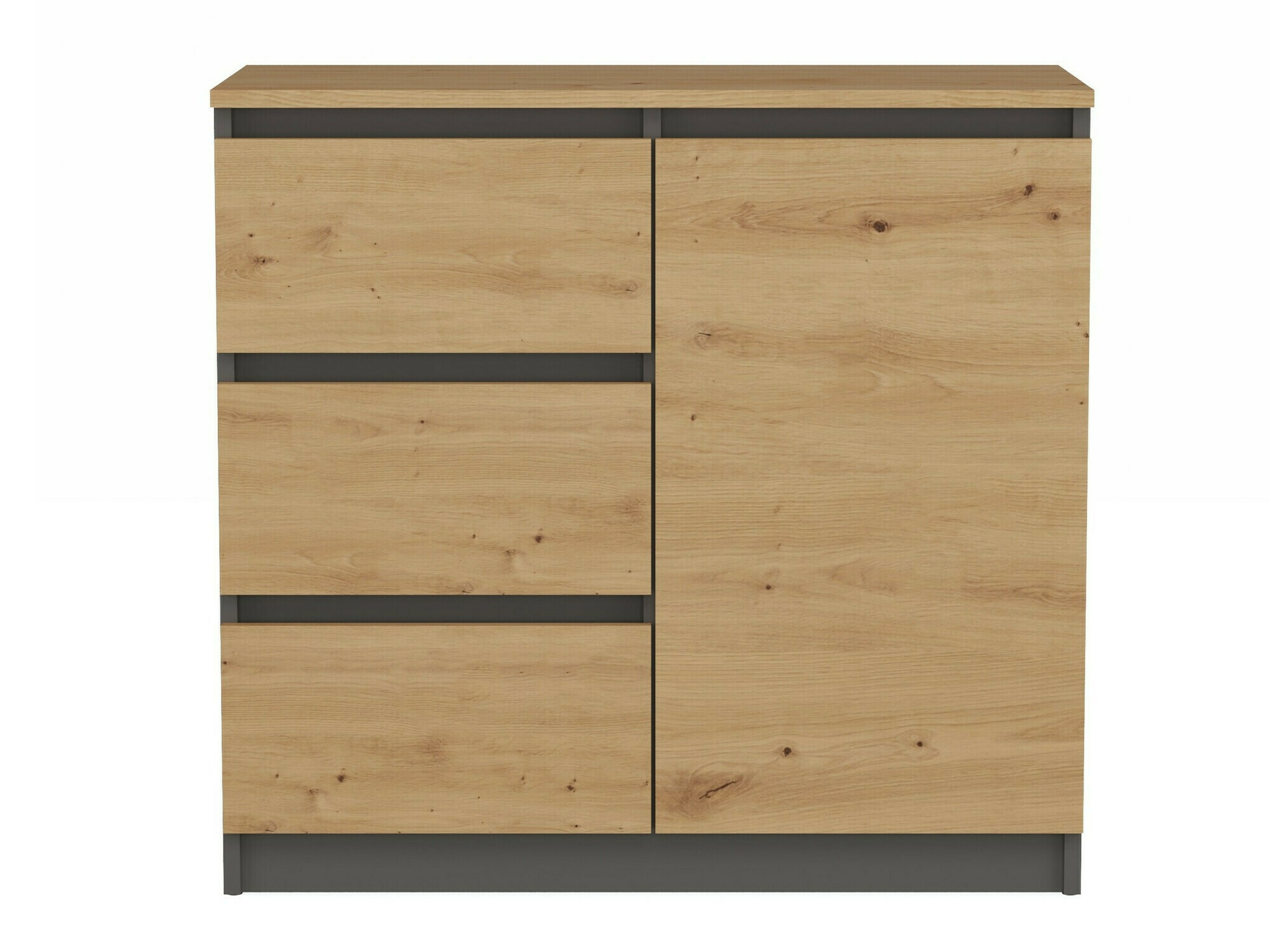 Komód Elbvelu 109 (Antracit + Artisan tölgy)