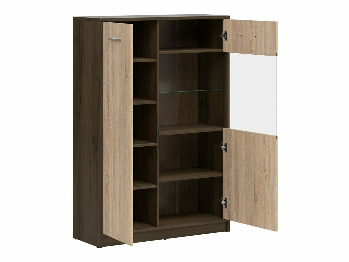 Könyvespolc Novsore 138 (Sötét tölgy + Sonoma tölgy)