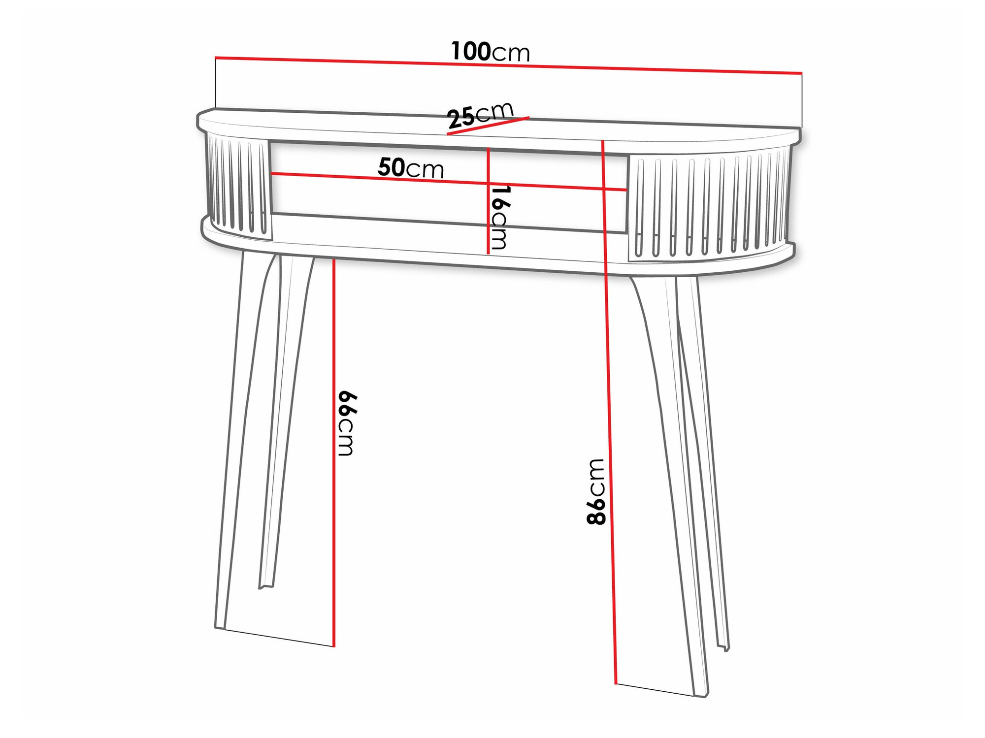 Konzolasztal Vitum I (Aranysárga + Fehér márvány)