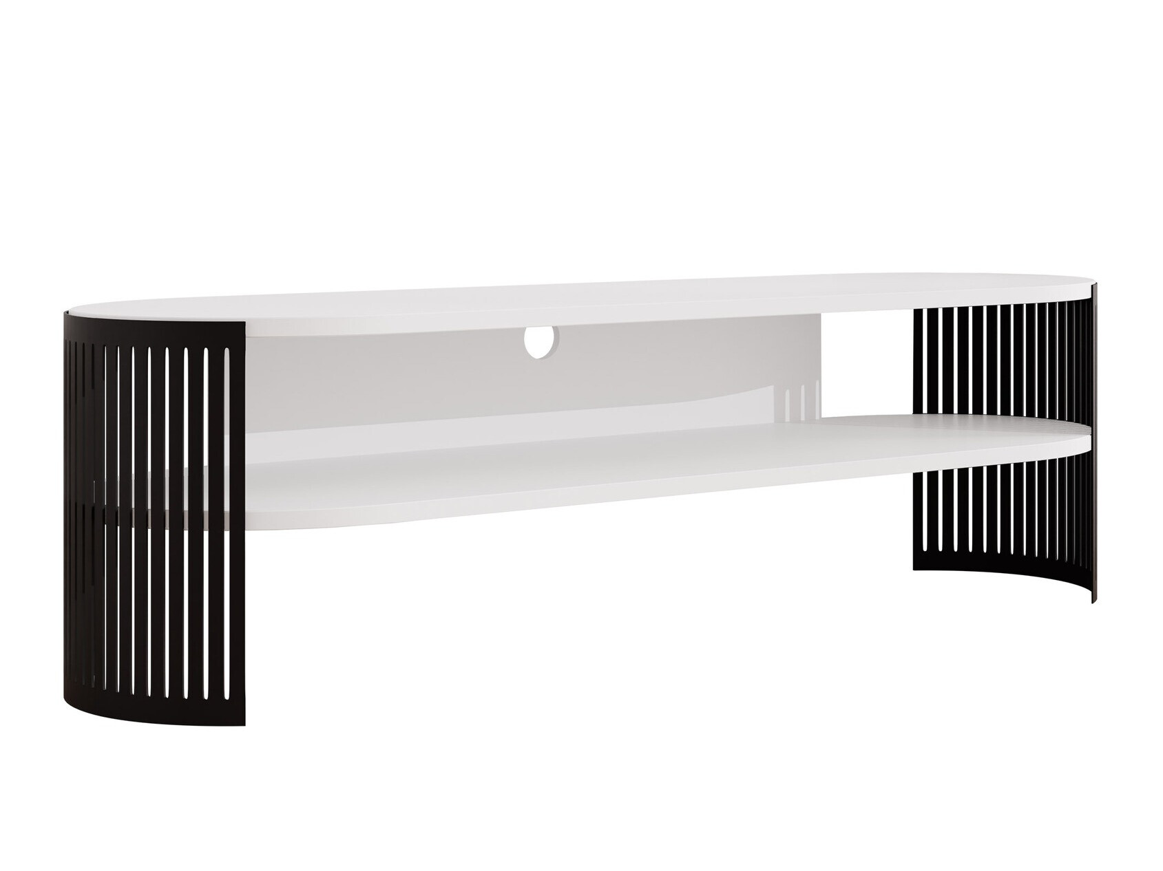 TV-állvány Civer (Fekete + Fehér)