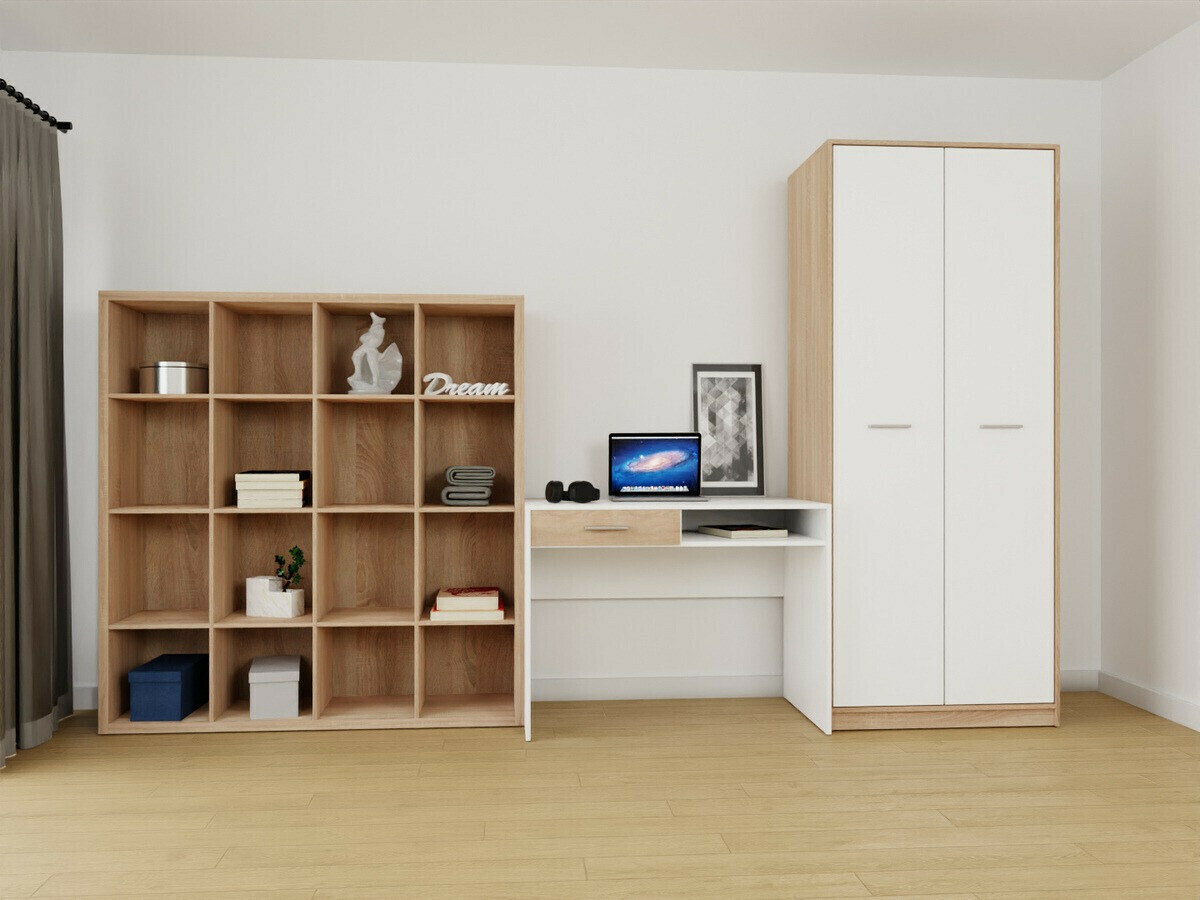 Otthoni iroda készlet Novsore 153 (Sonoma tölgy + Fehér)