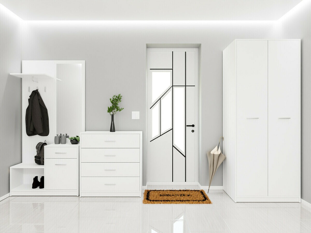 Előszoba garnitúra Novsore 154 (Fehér)