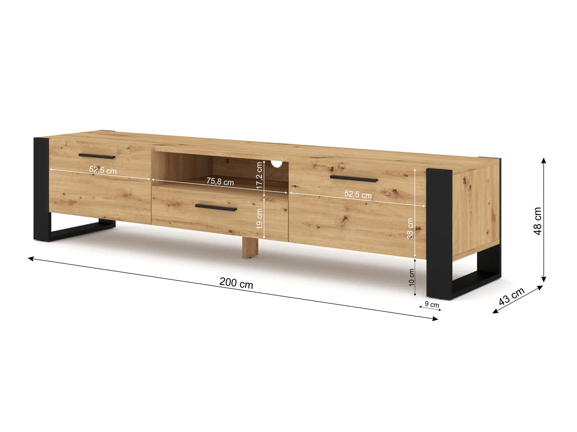 TV-állvány Cordoro 101 (Fehér)