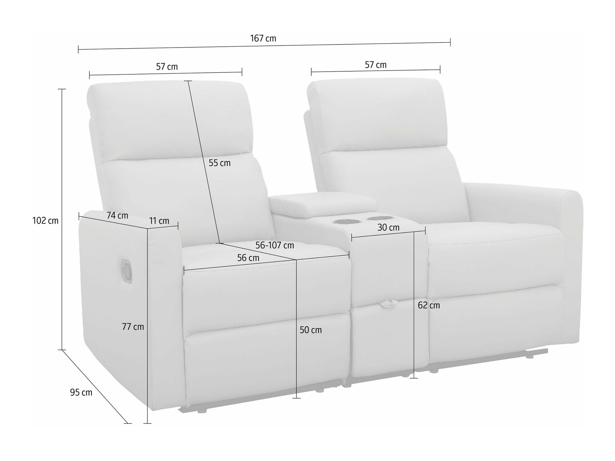 Relax kanapé Denton 1397 (Barna)