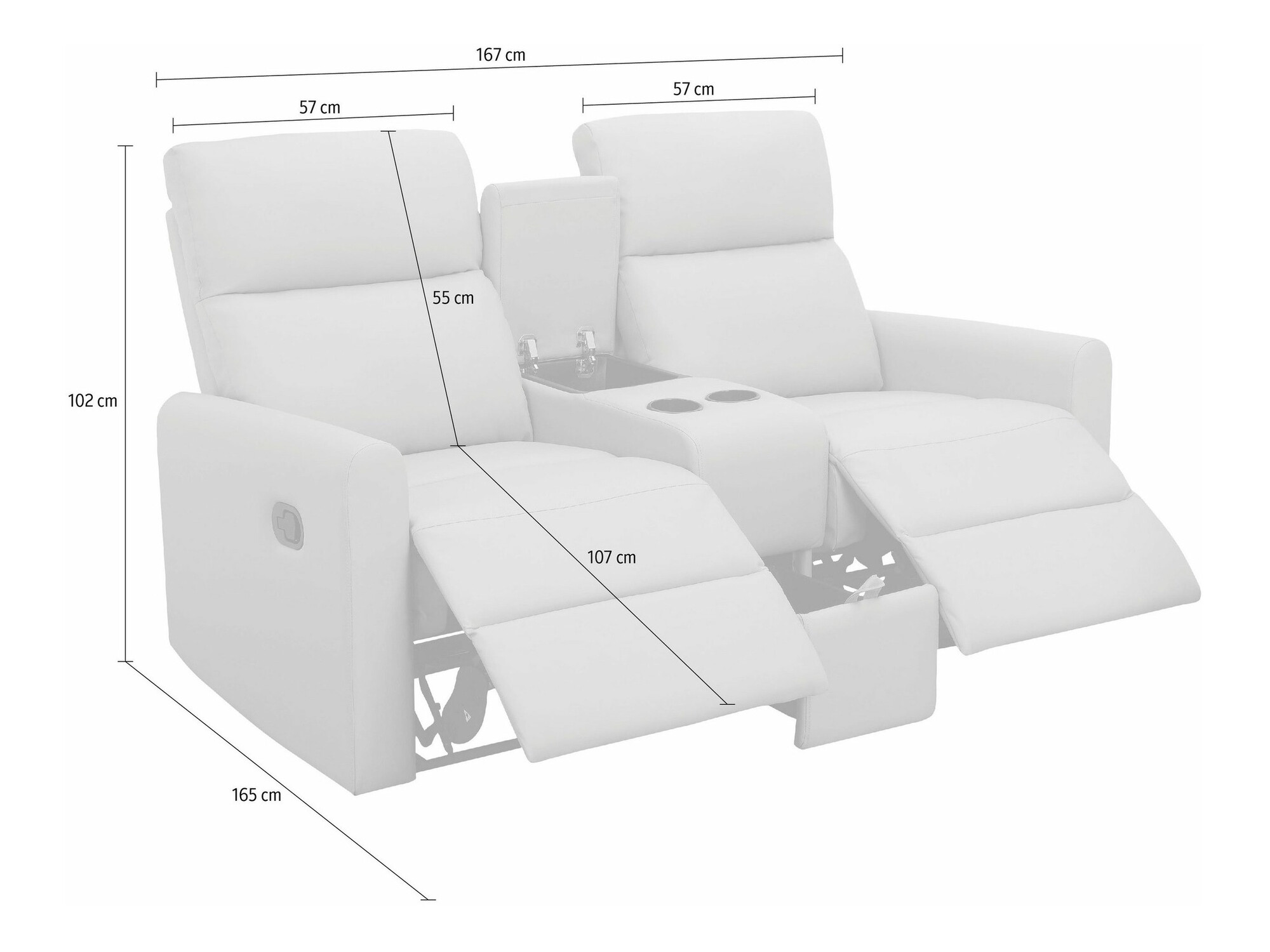 Relax kanapé Denton 1397 (Barna)