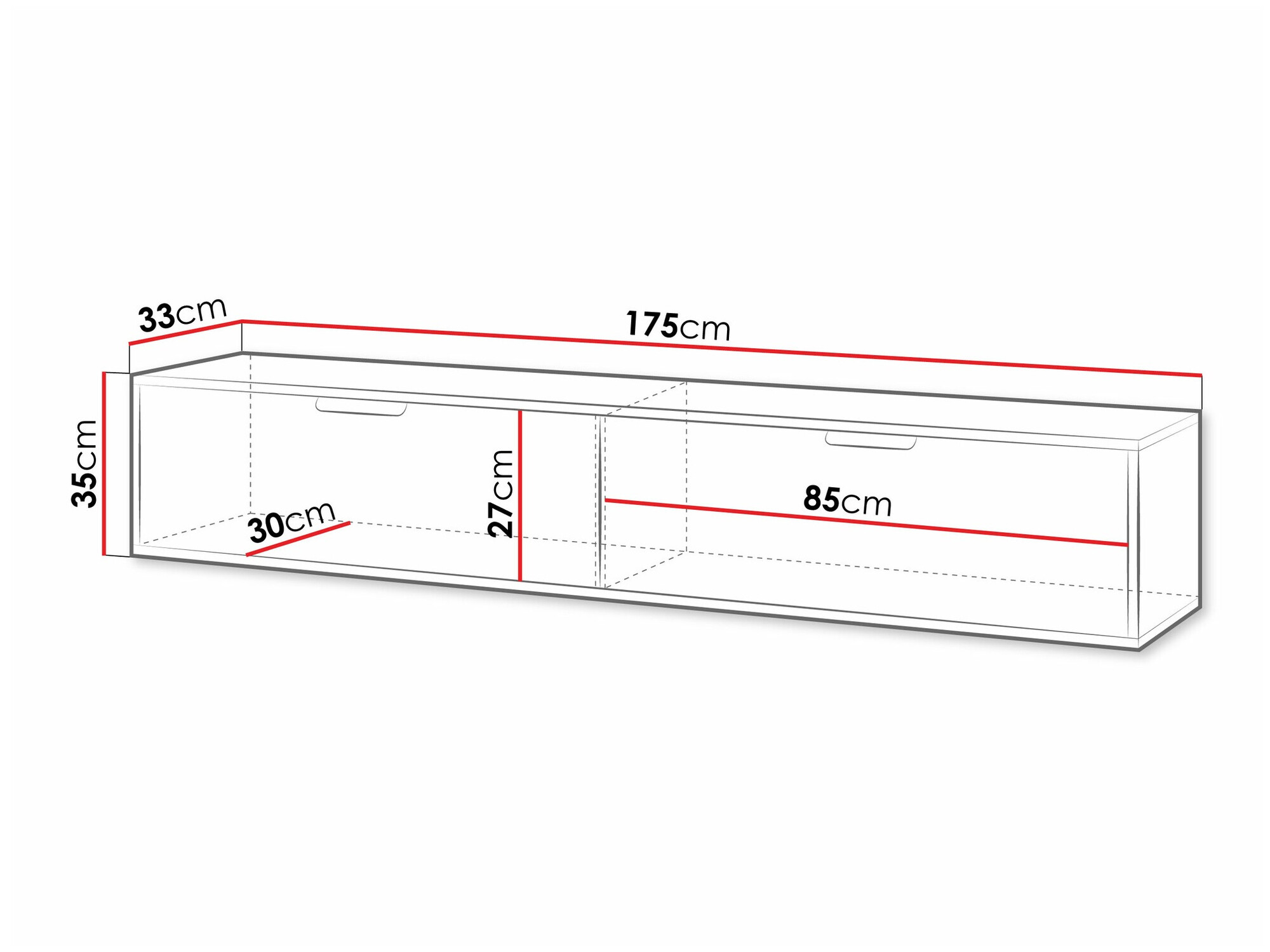 TV-állvány Hamilton 101 (Fekete)