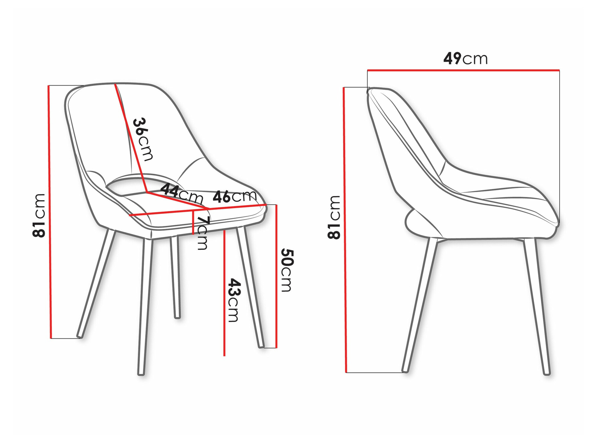 Szék Comfivo Hilaritas XII (Fekete)