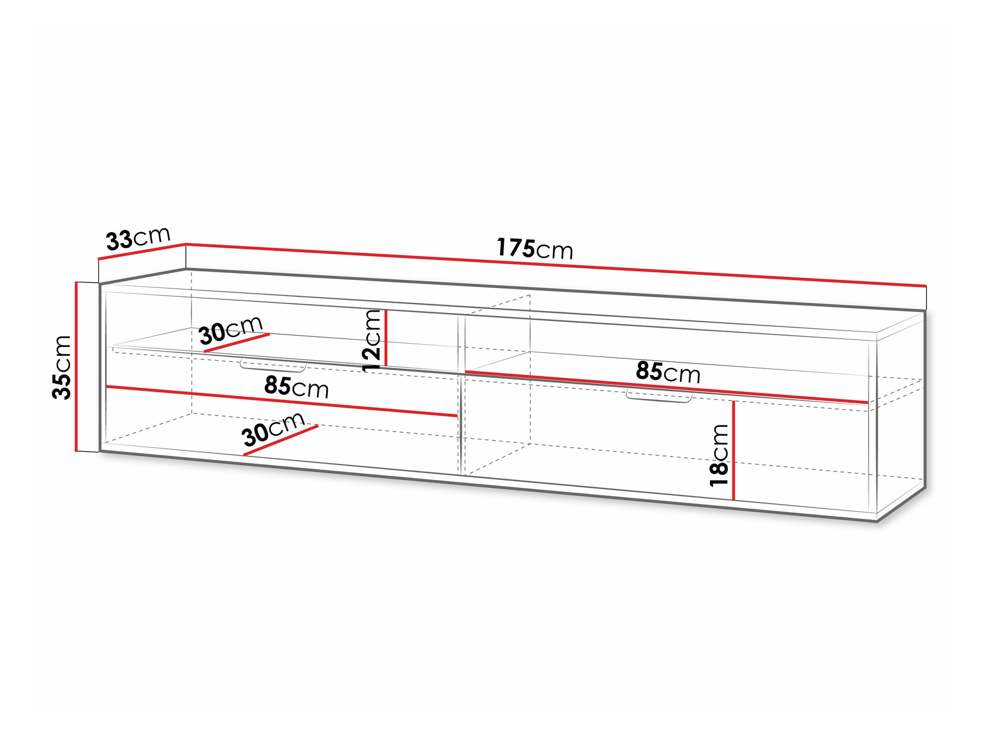TV-állvány Hamilton 103 (Fehér)