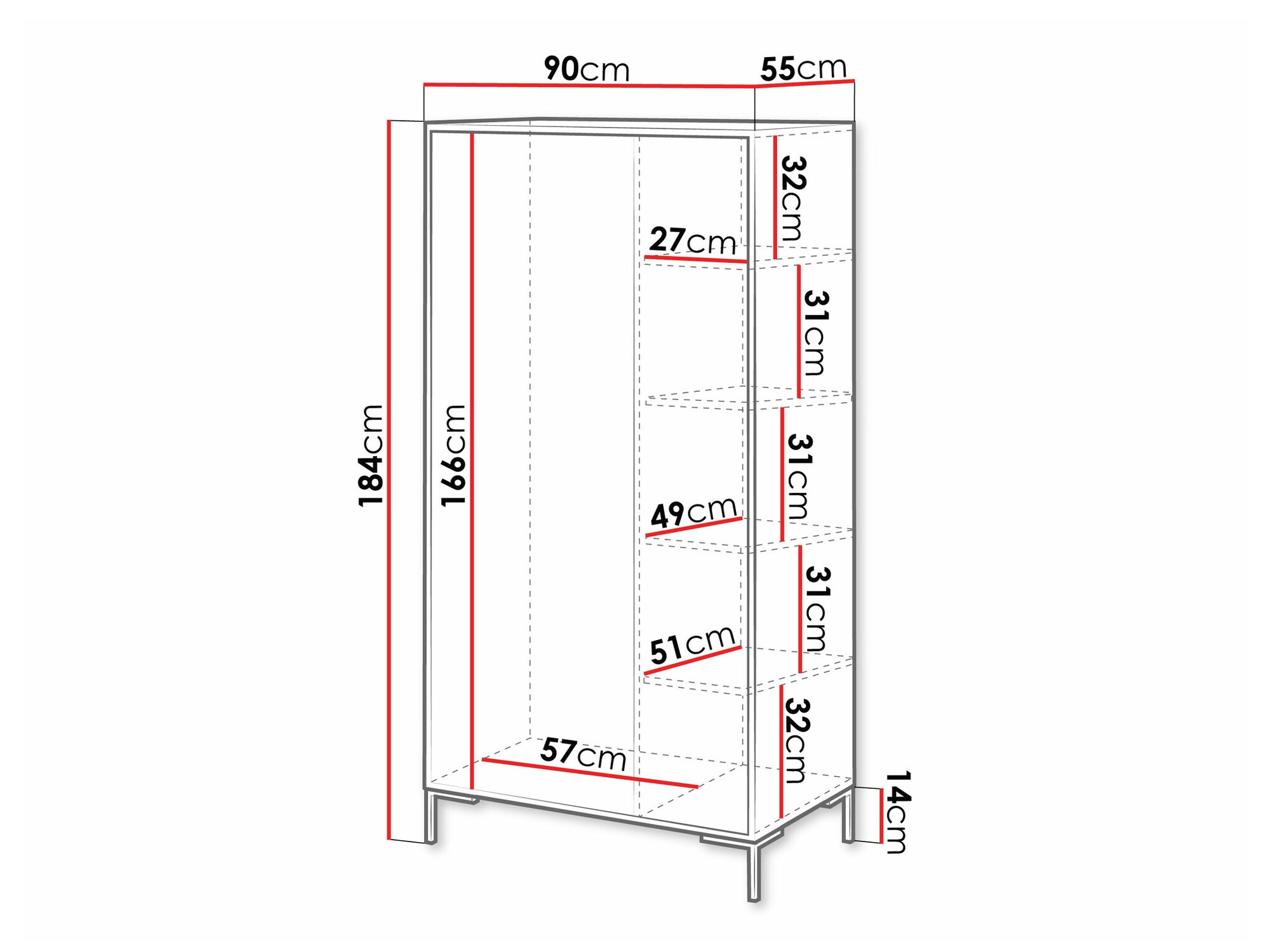 Gardróbszekrény Fabula