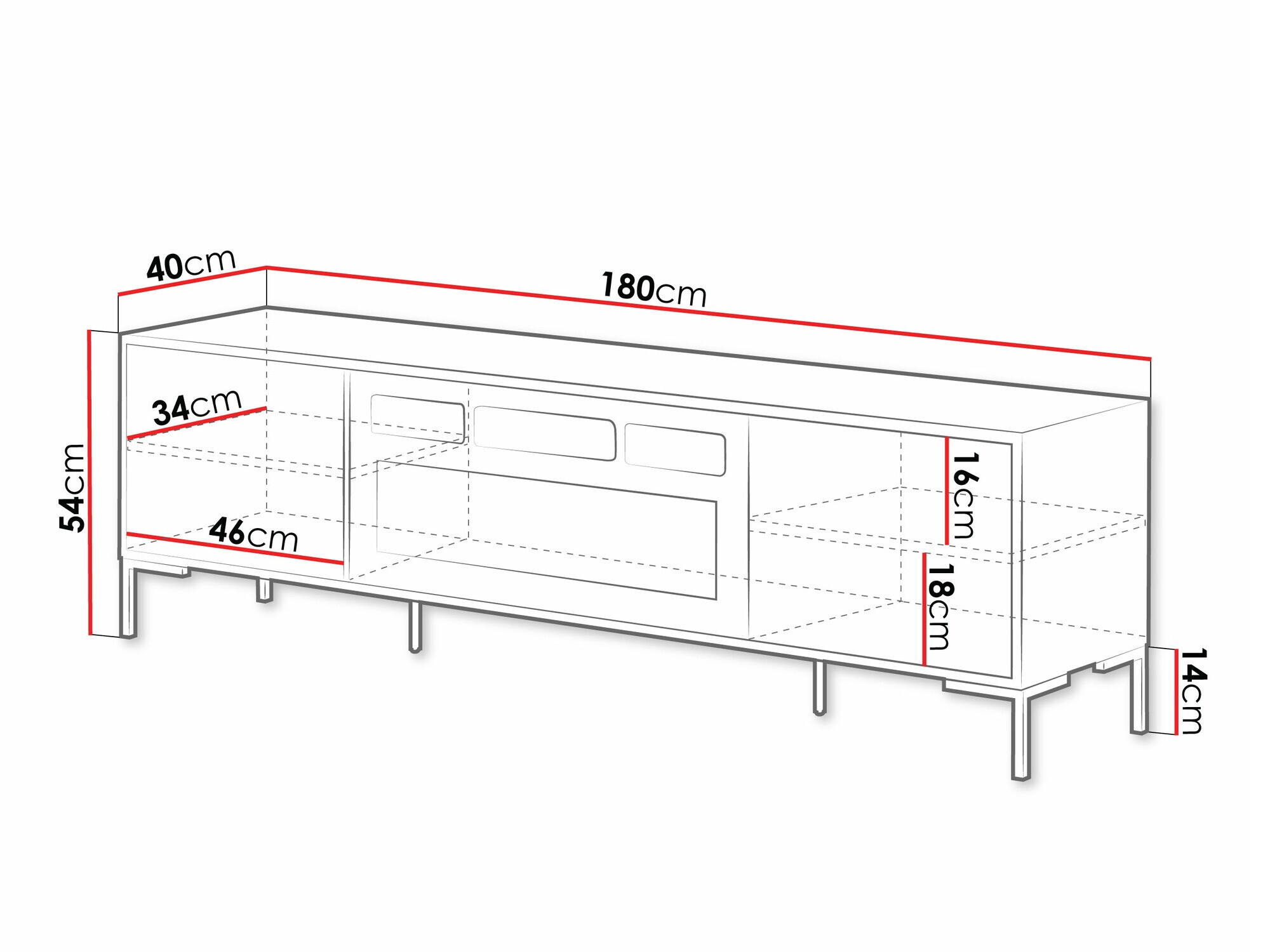 TV-állvány Fabula II