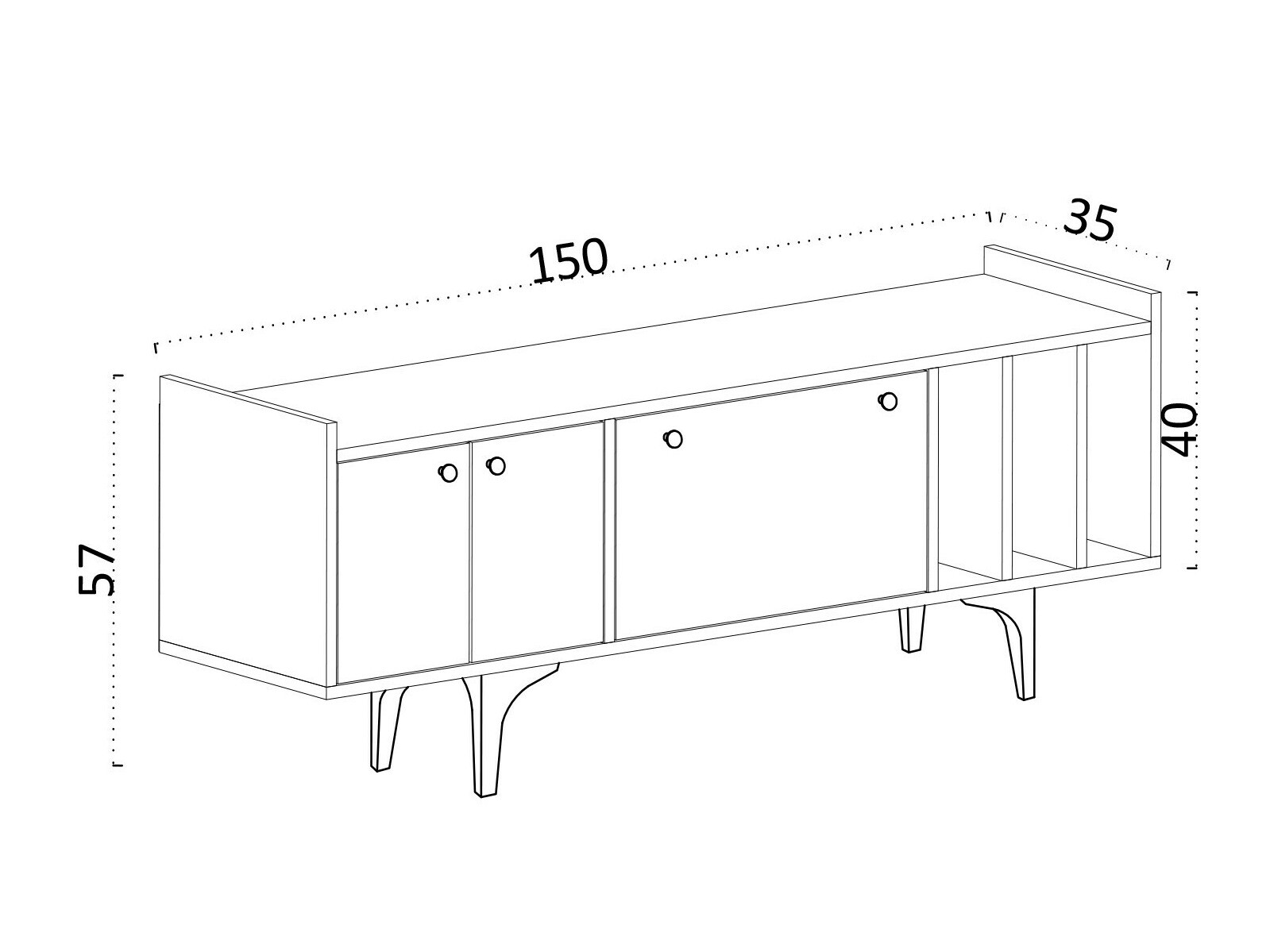 TV-állvány Sonliro 150