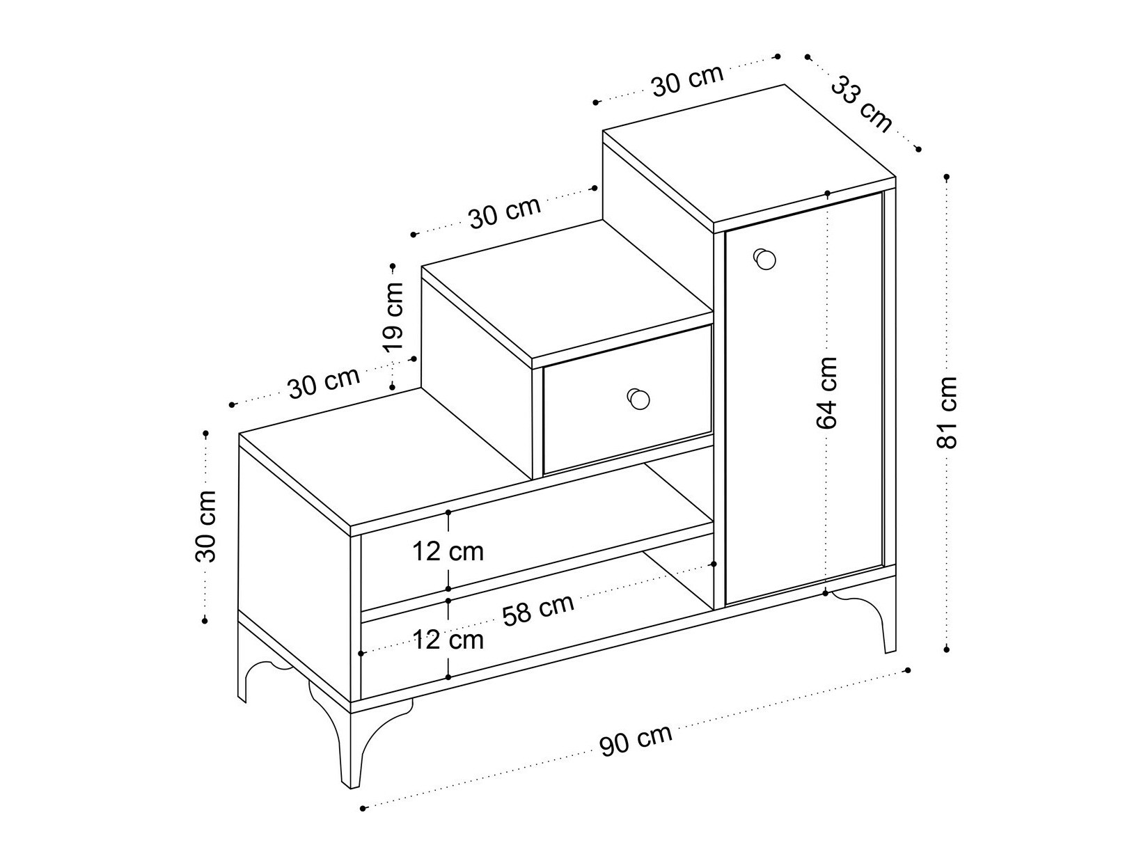 Cipőtároló Kailua 2353