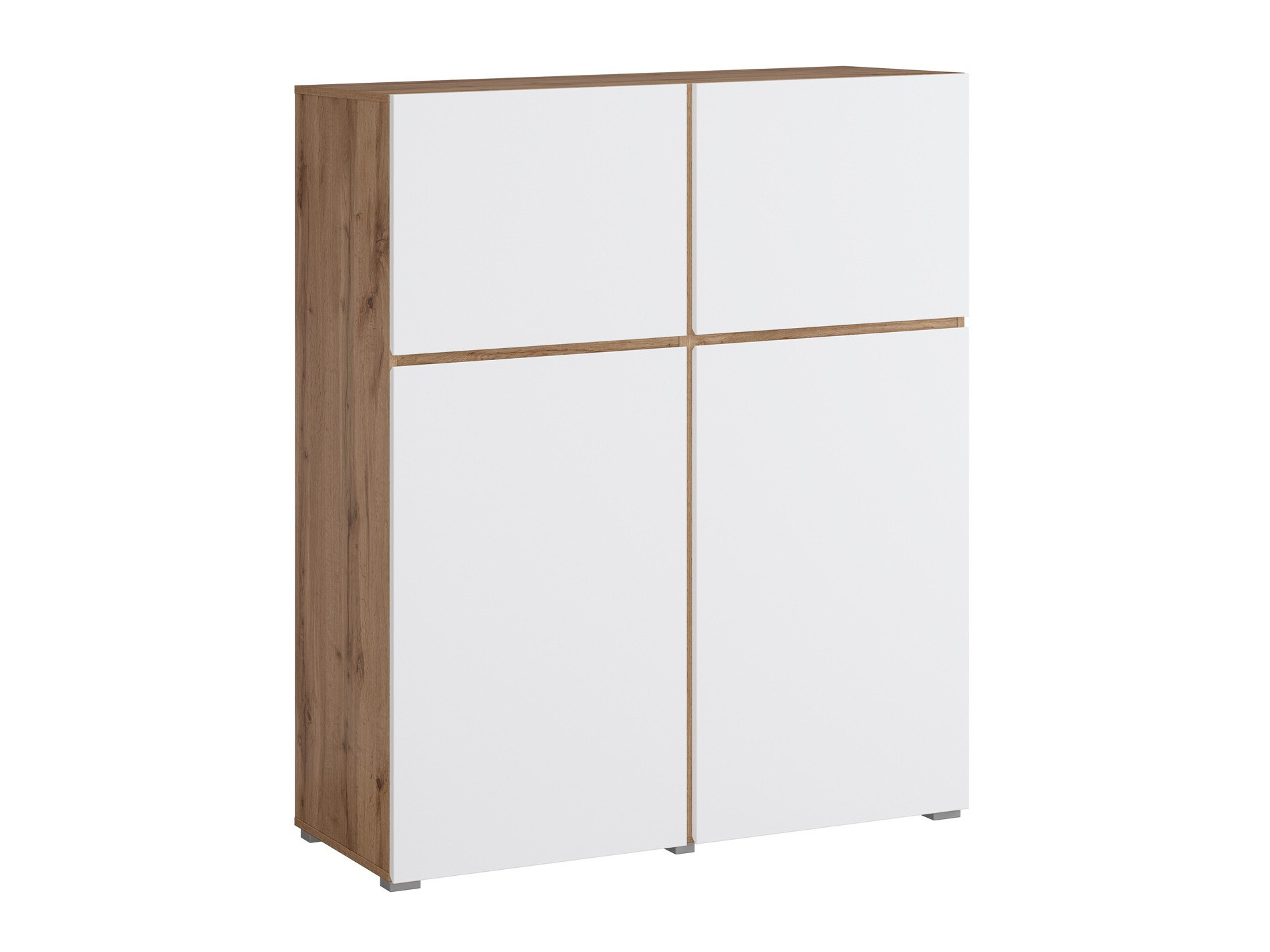 Szekrény Alfere 105 (Wotan tölgy + Fehér)