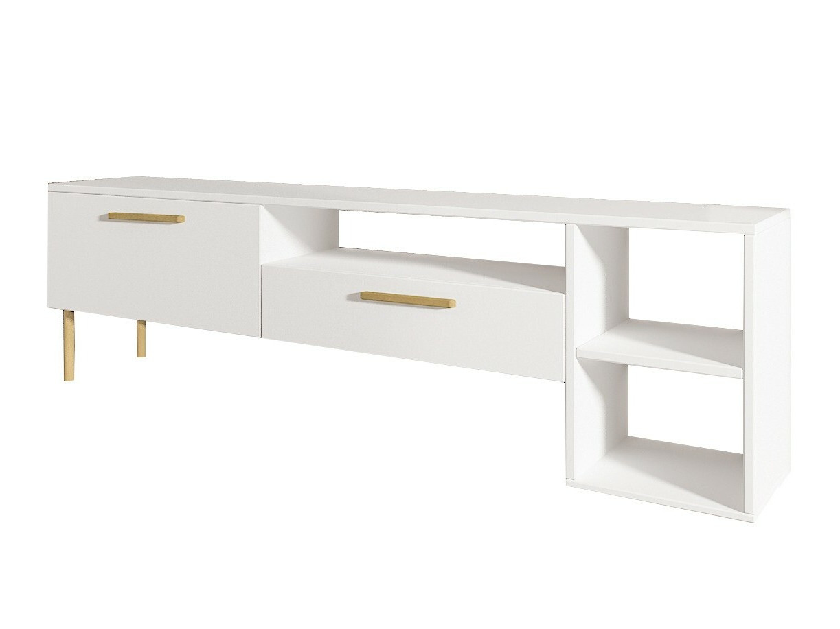 TV-állvány Kailua 2579 (Fehér + Aranysárga)
