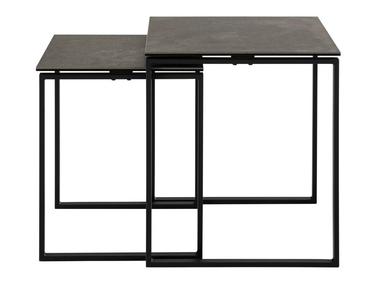 Oldalsó asztalok szett Norsica 873 (Fekete)
