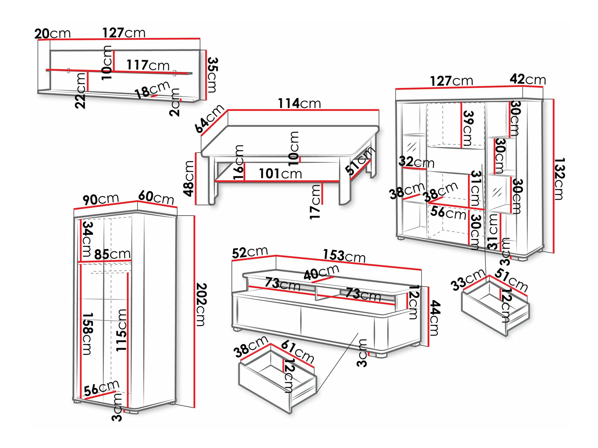 Nappali szett Melsali 107