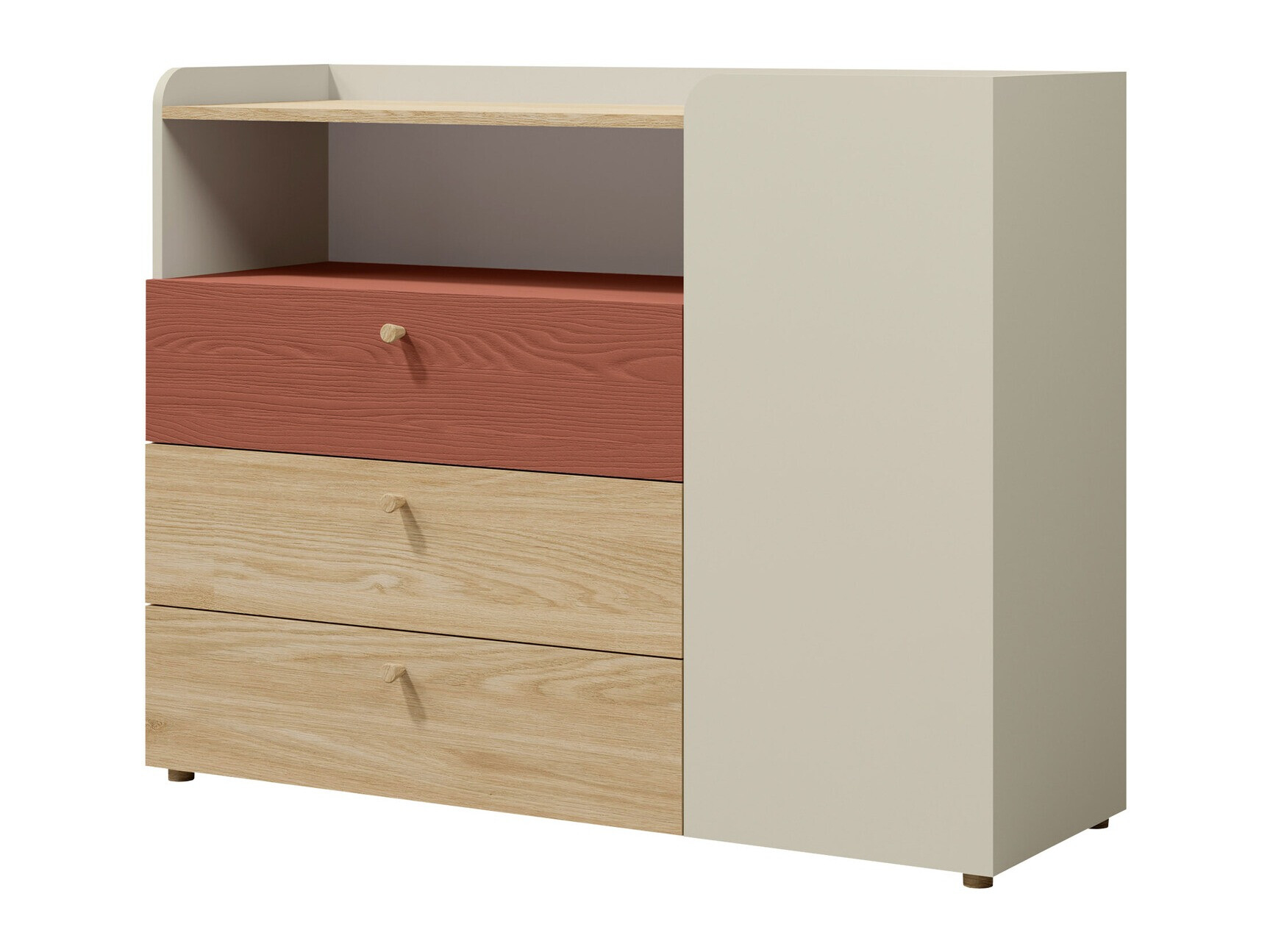 Komód Domcali 108 (Coral + Tölgy)